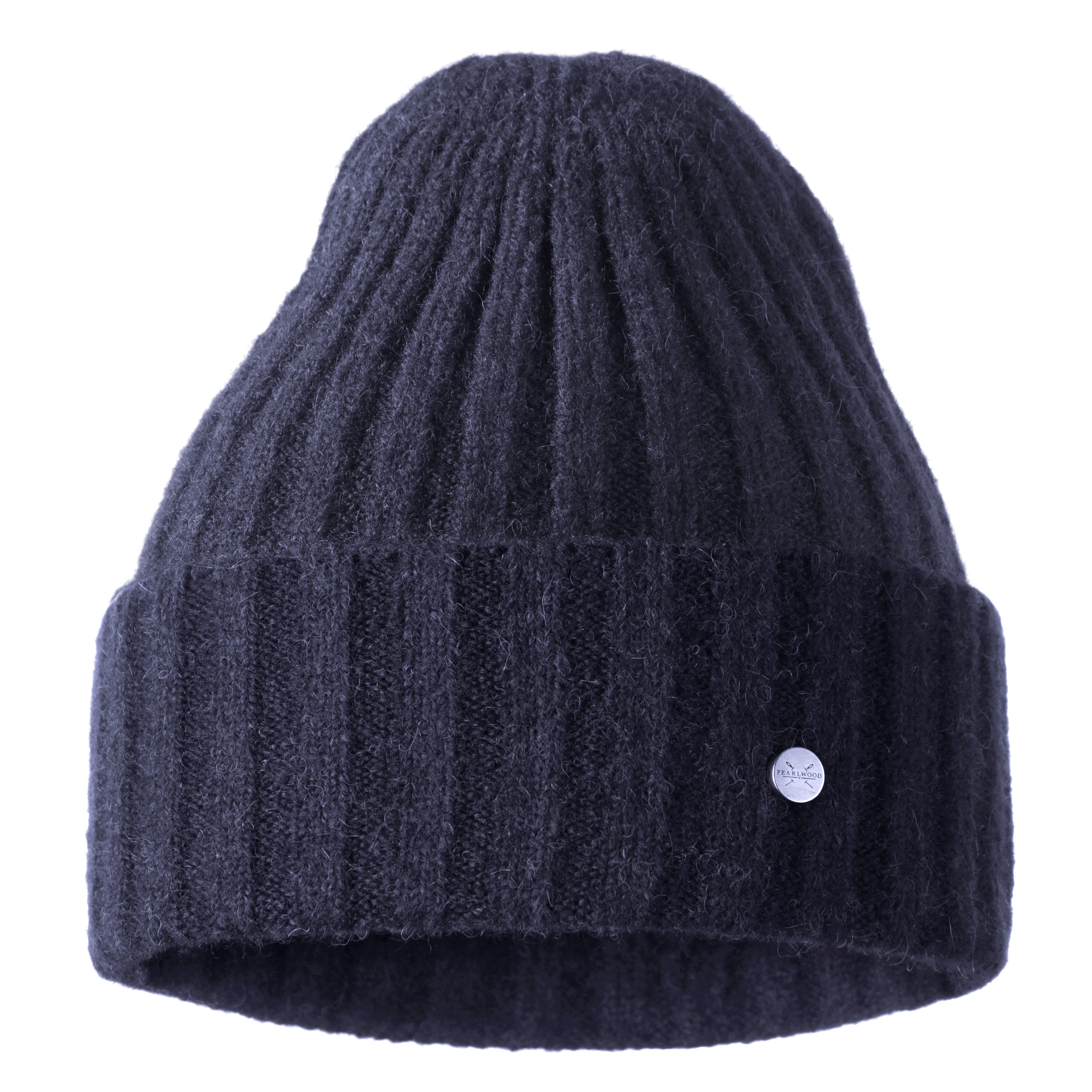 PEARLWOOD Strickmütze JANNE in breiten Rippen gestrickt, breiter Umschlag, wärmend, Wollanteil