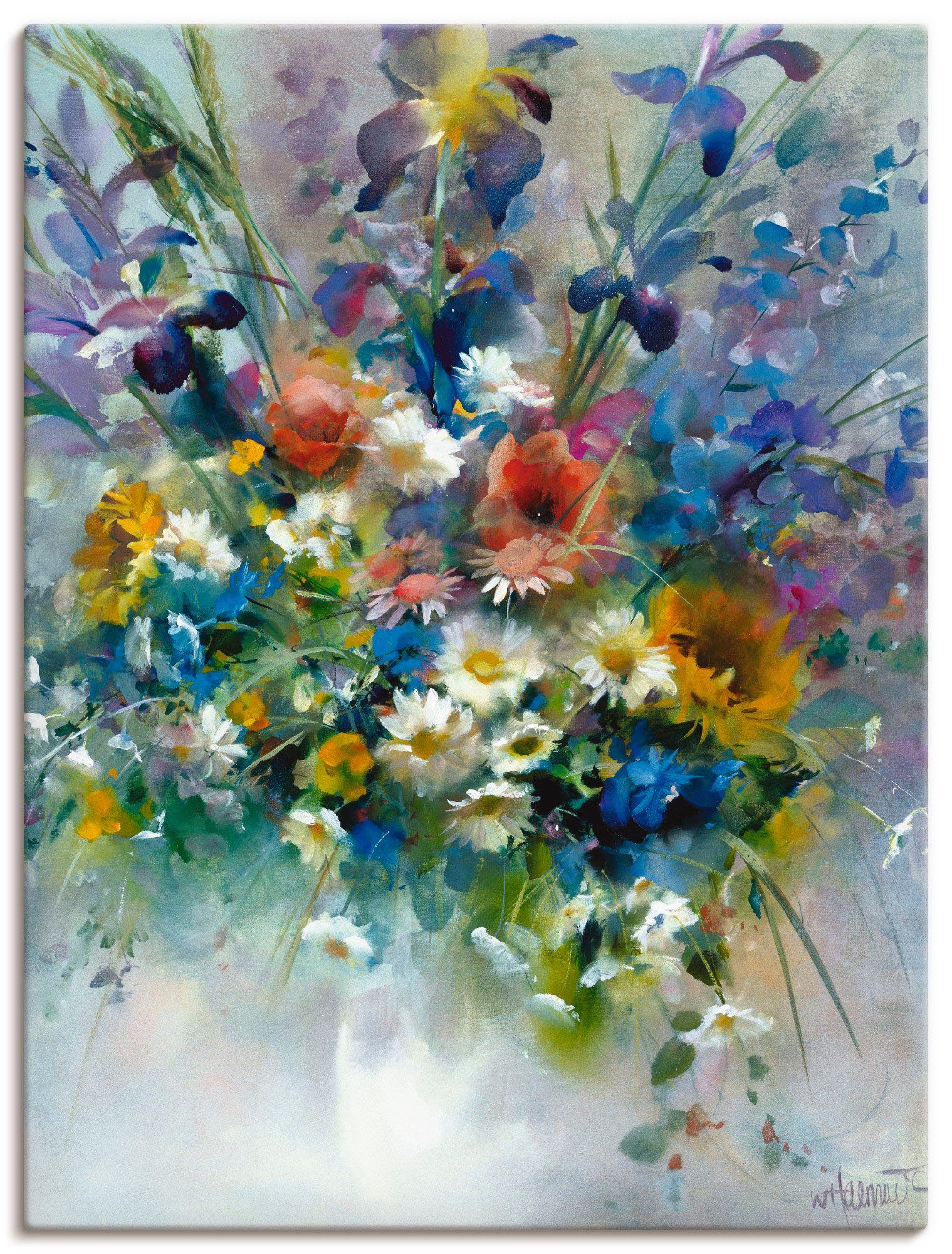 Artland Wandbild Blumen Impression, Blumen (1 St), als Leinwandbild, Poster in verschied. Größen
