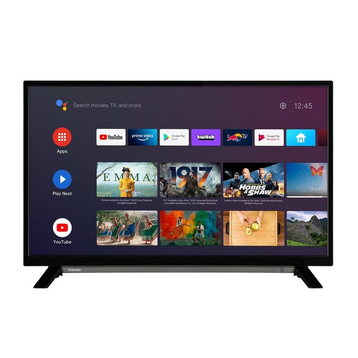 Toshiba 32LA2B63DAX/2 LCD-LED Fernseher (80 cm/32 Zoll Full HD Android TV Triple-Tuner Play Store Google Assistant Bluetooth)