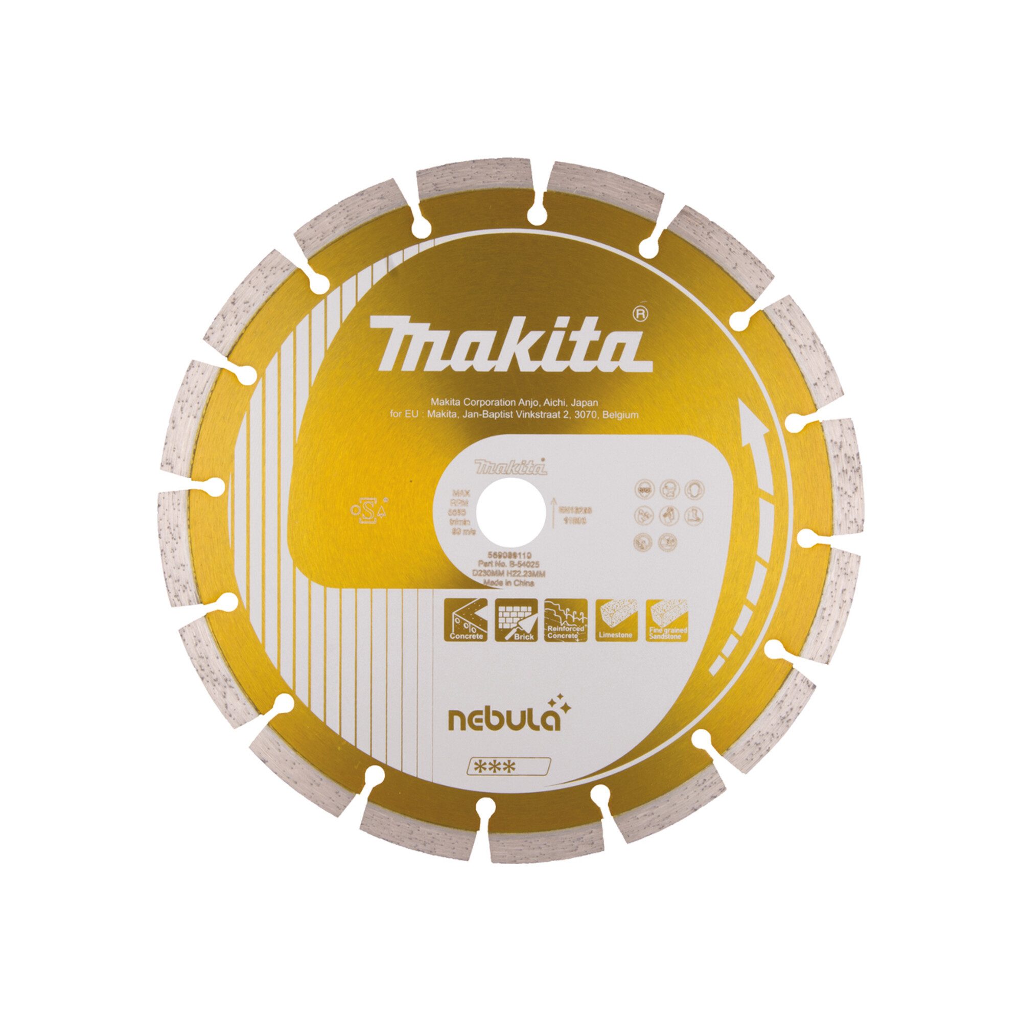 Makita Trennscheiben Makita Diamantscheibe 230x22,23 NEBULA