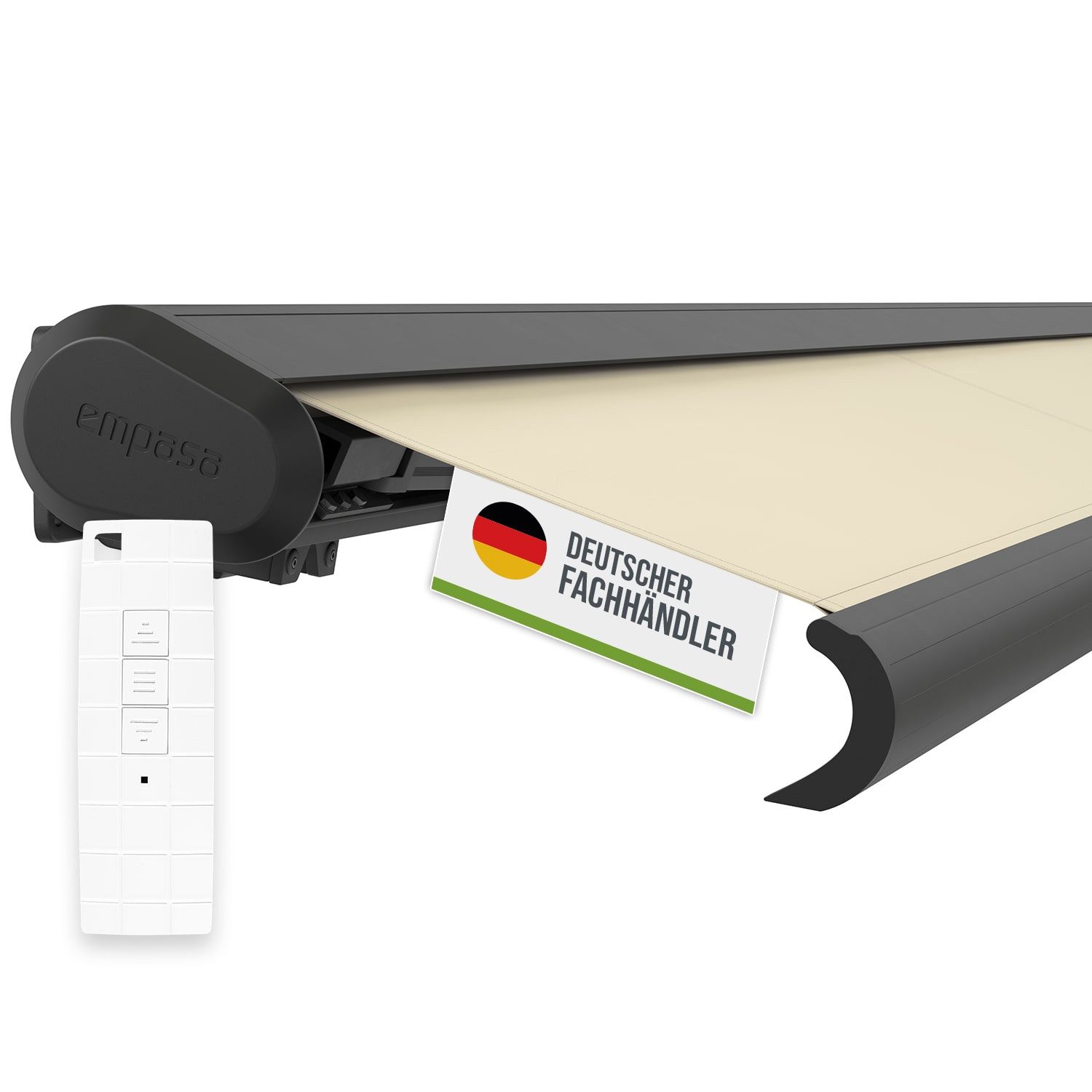 empasa Kassettenmarkise "PROFI" Markise Vollkassettenmarkise elektrisch