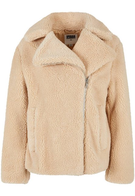 URBAN CLASSICS Winterjacke Urban Classics Damen Ladies Sherpa Biker Jacket günstig online kaufen