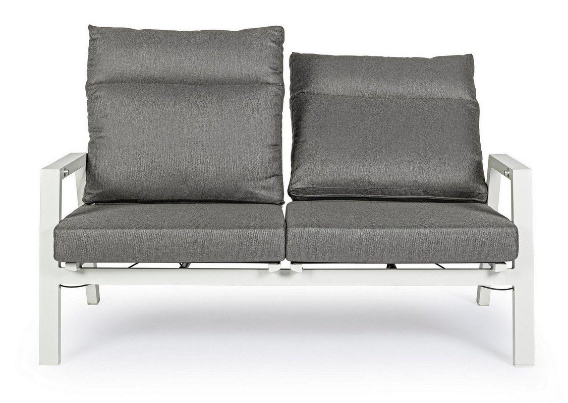 Sofa Sofa Kledi Sofa 152x81x98cm Natur24 Polster Aluminium Couch