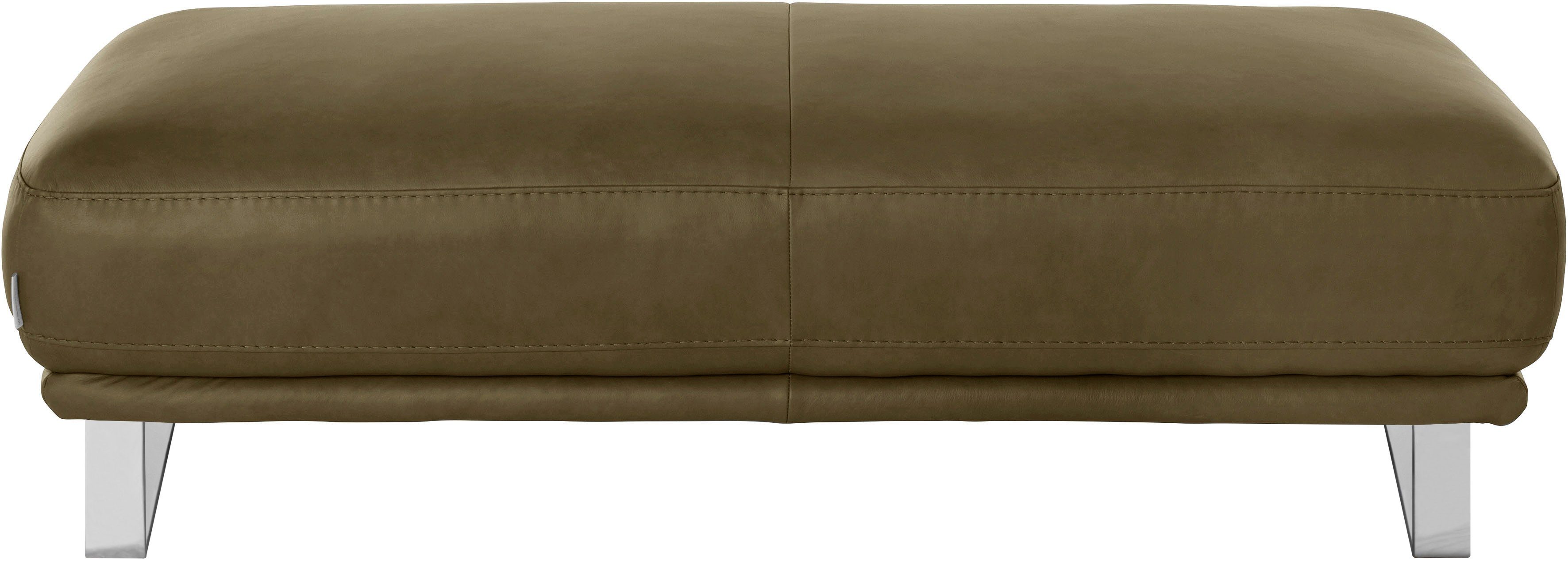 W.SCHILLIG Hocker montanaa, mit Metallkufen in Chrom glänzend, Breite 141 cm