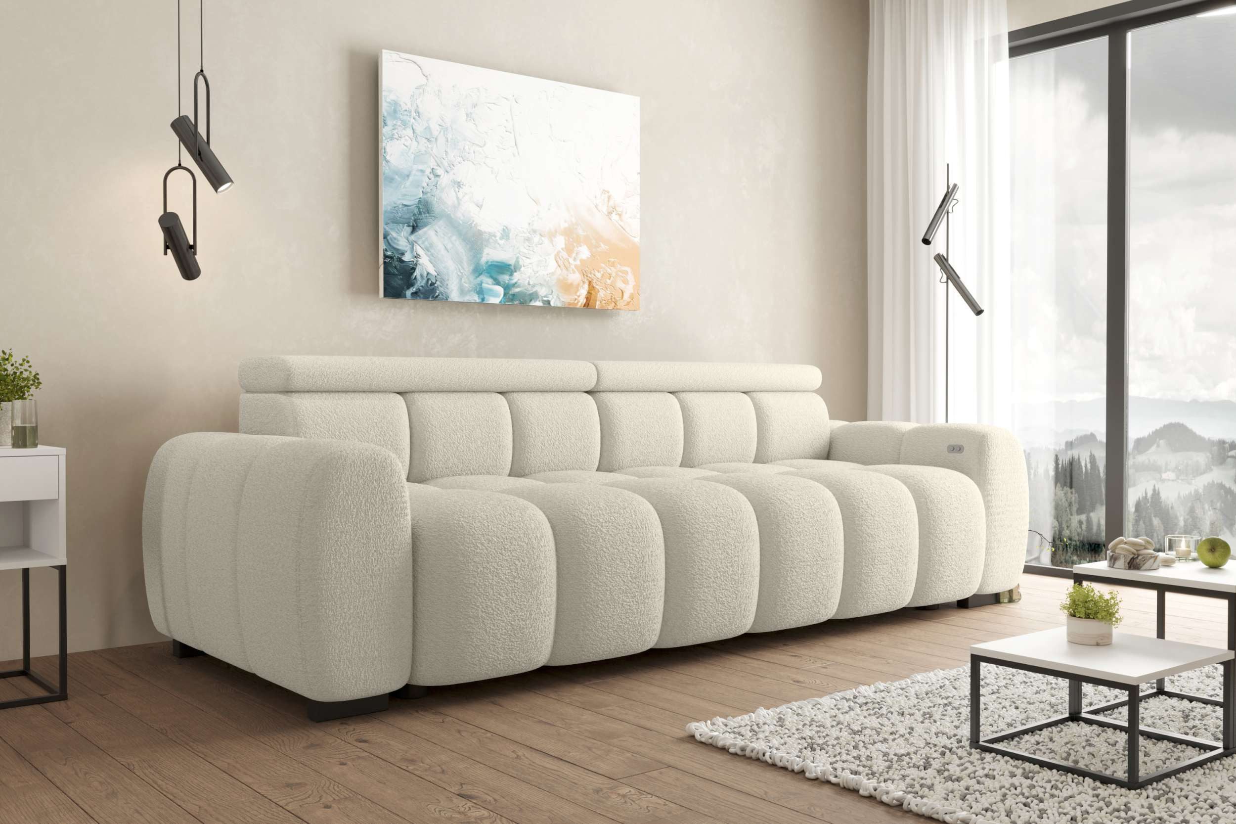 99rooms Big-Sofa Alessio, Sofa, Big-Sofa, mit elektrischer Sitztiefenverste günstig online kaufen
