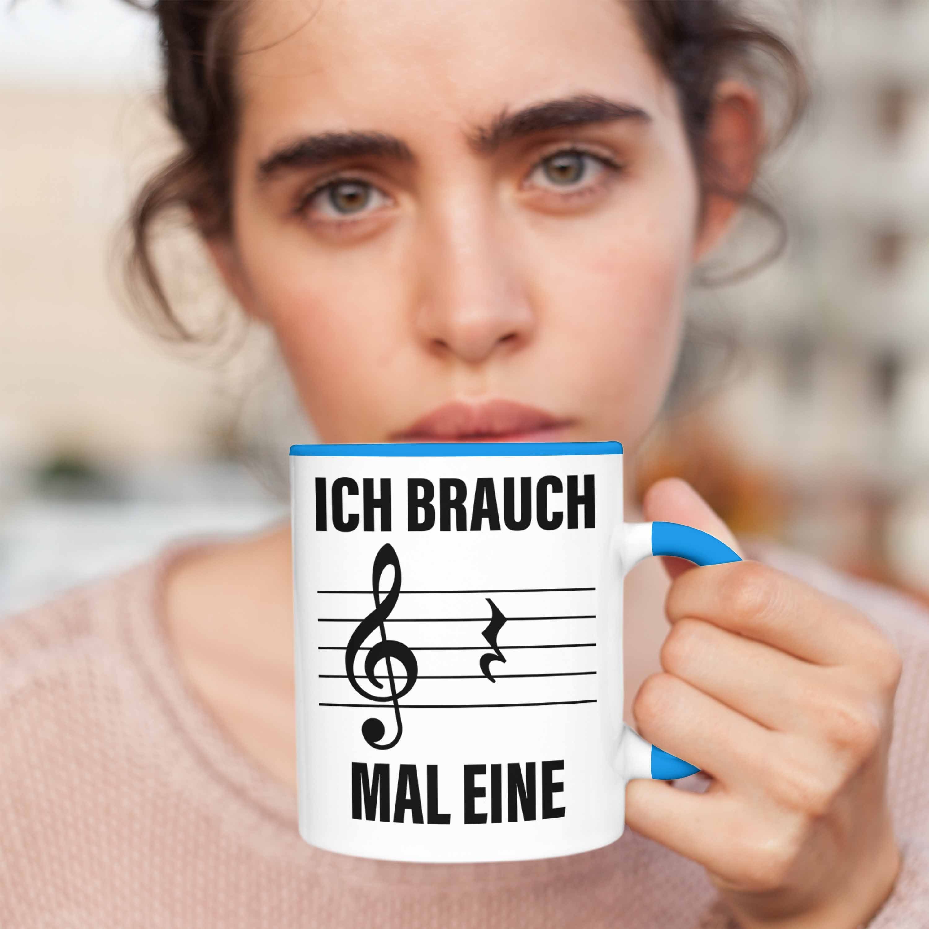 Musiker Eine Trendation Ich Tasse Brauch Mal Tasse Lustige Geschenk Geschenkidee Pause Blau