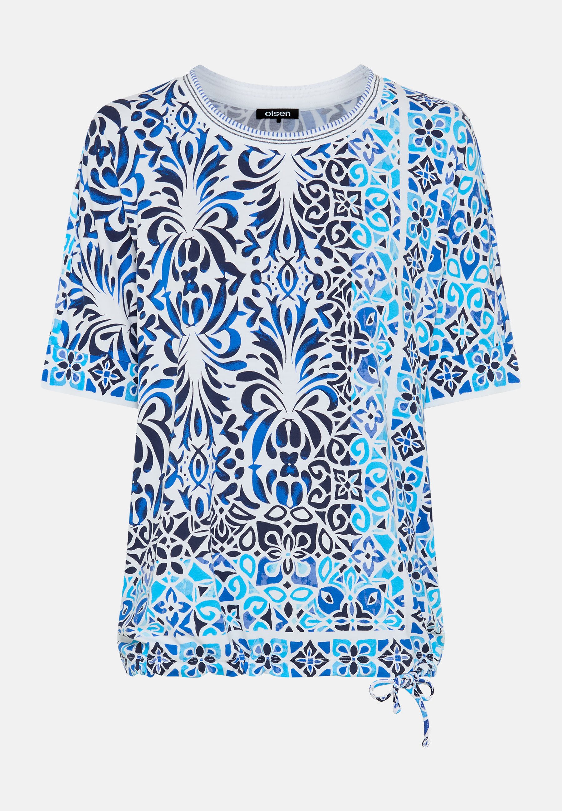 T-Shirt Shirt mit Panneaux-Print