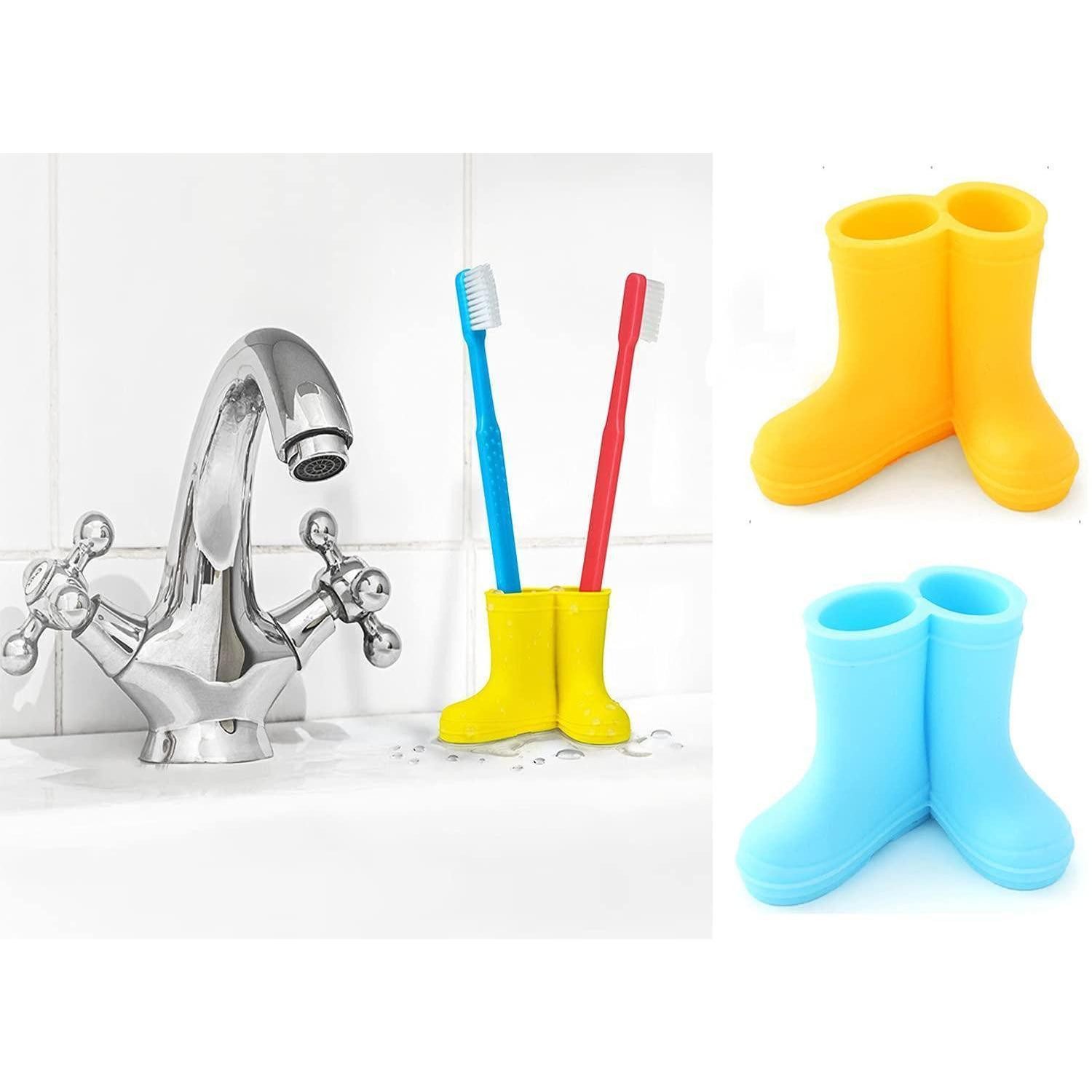 LuxusKollektion Zahnbürstenhalter Regenstiefel Zahnbürstenhalter Kinder Silikon
