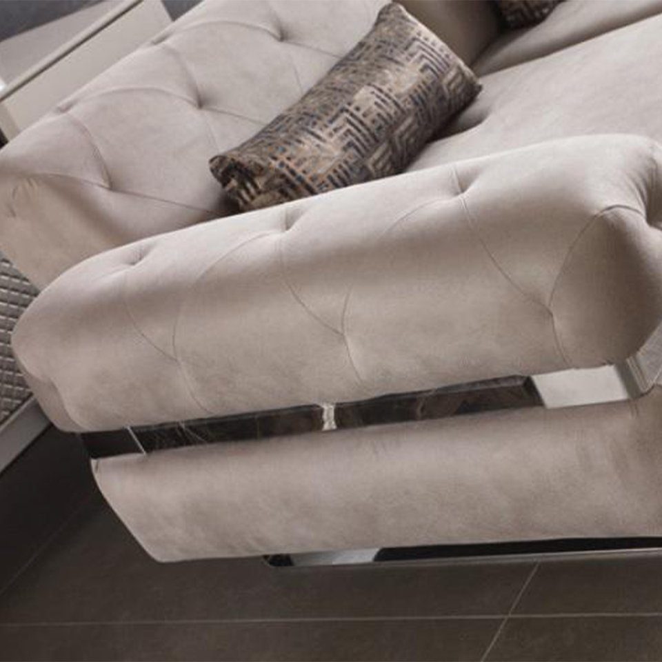 JVmoebel 3x Stoff Couchtisch Couch Design Sofas Sitzer Sofa, 3 1 Sofagarnitur Polster