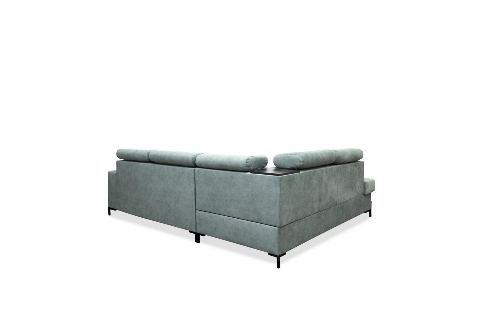 JVmoebel Ecksofa, Wohnzimmer L-Form Modern Sofa Couch Ecke Stoff Textil Design Luxus