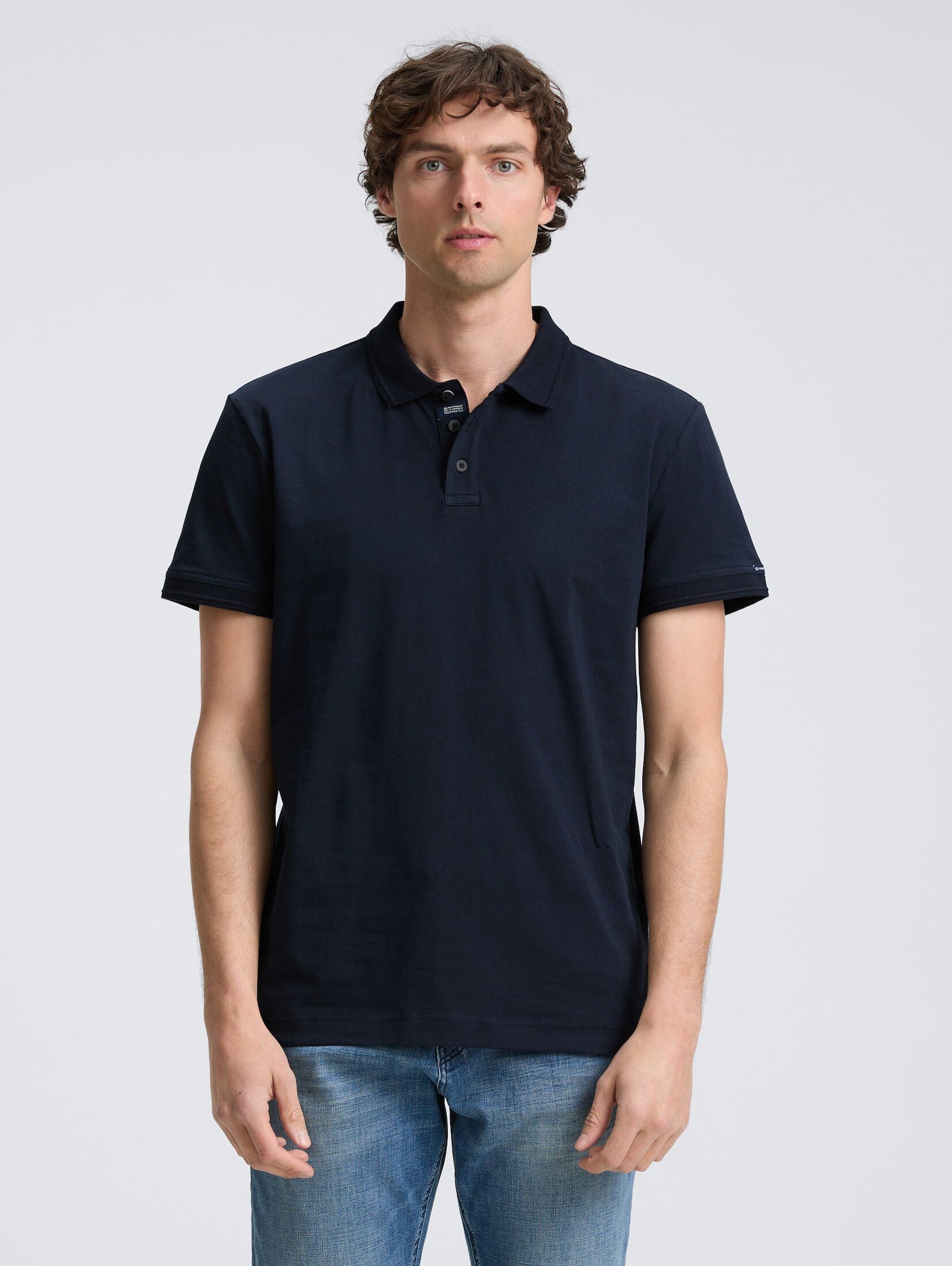 TOM TAILOR Poloshirt Basic Jersey Poloshirt günstig online kaufen
