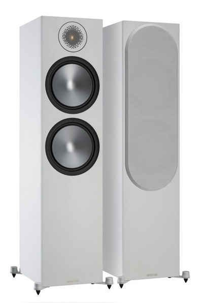 MONITOR AUDIO Bronze 500 (6G) Standlautsprecher weiß/grau [Paar] Stand-Lautsprecher (nicht zutreffend, 200 W, Standlautsprecher, inklusive Lautsprecherabdeckung)