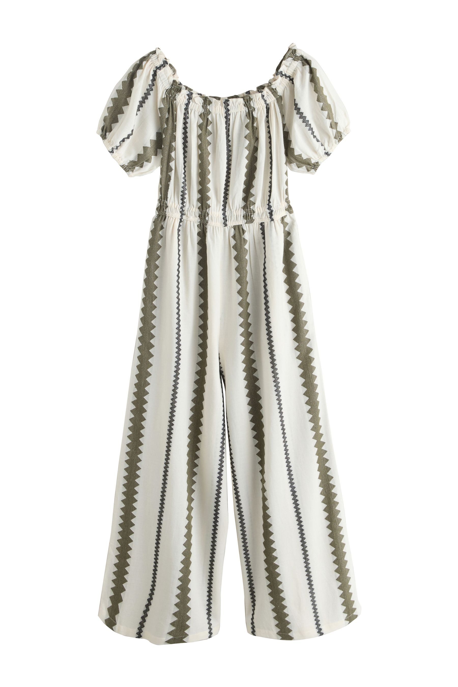 Next Jumpsuit Schulterfreier Jumpsuit mit weitem Bein (1-tlg)