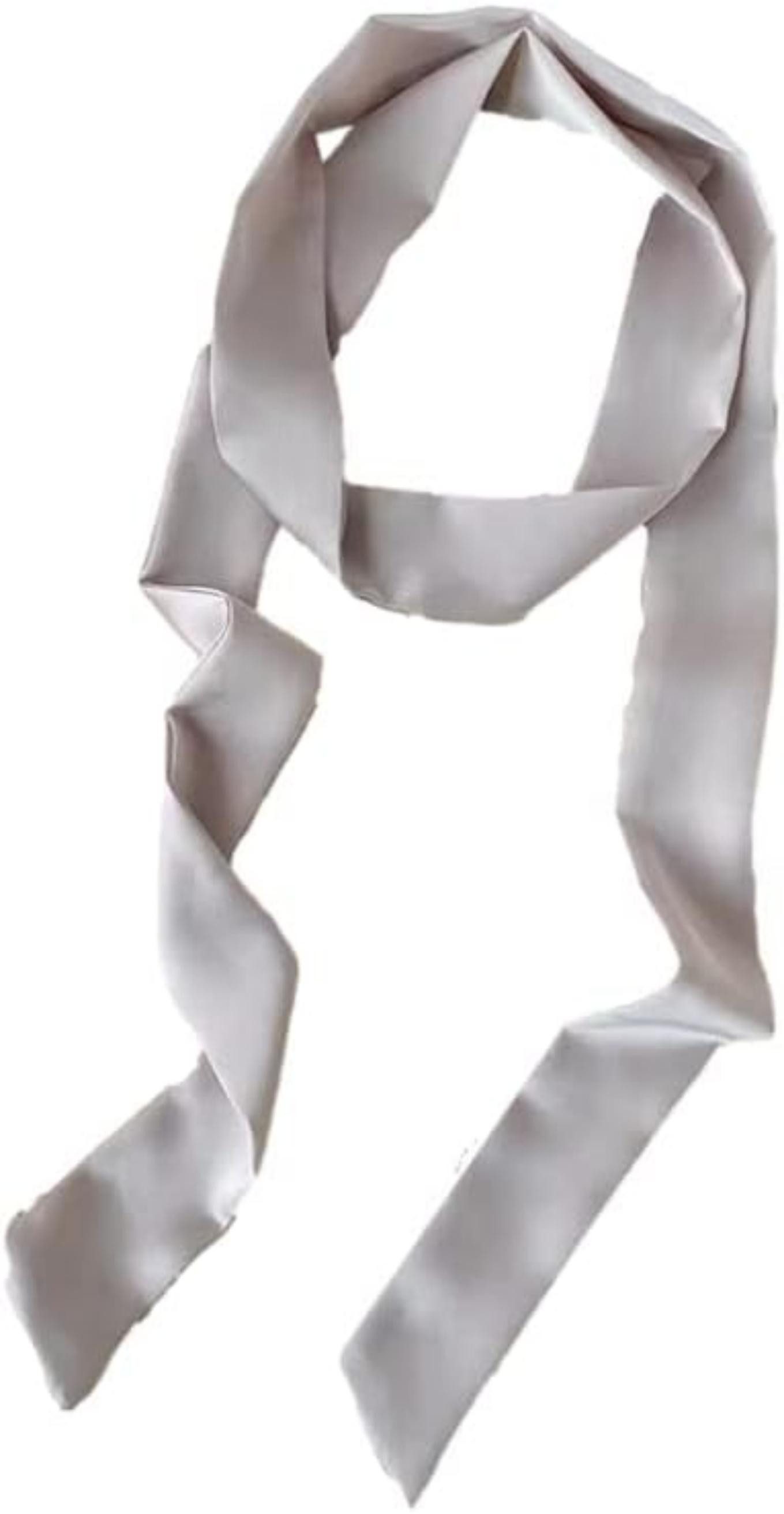 Zaewry Seidenschal Damen Satin Gürtel 5cm x 195cm Band Imitated Silk Lange Schal Kleid