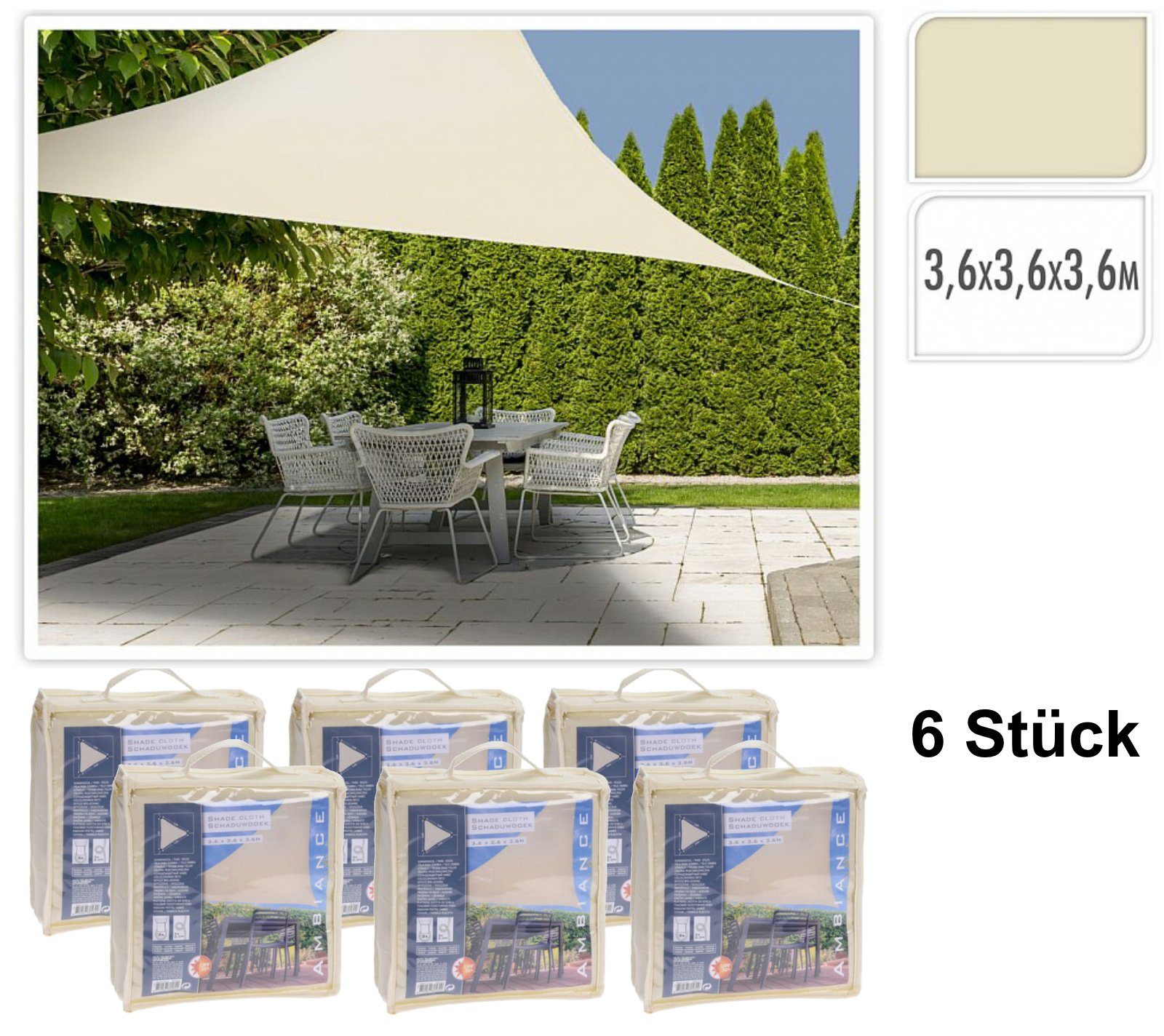 Sonnensegel Beige