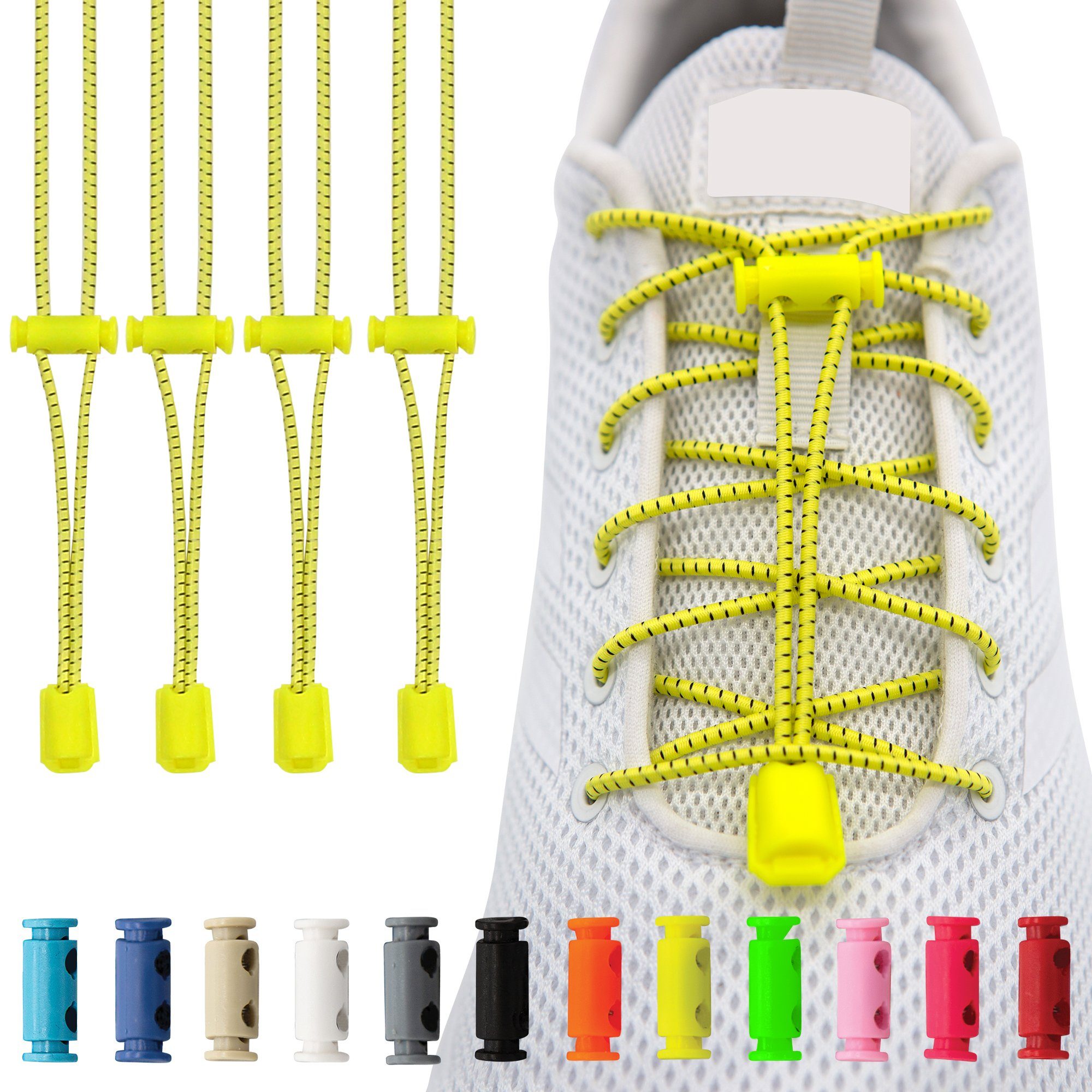 Smith & Solo Schnürsenkel Schnürsenkel ohne Binden, Elastisch