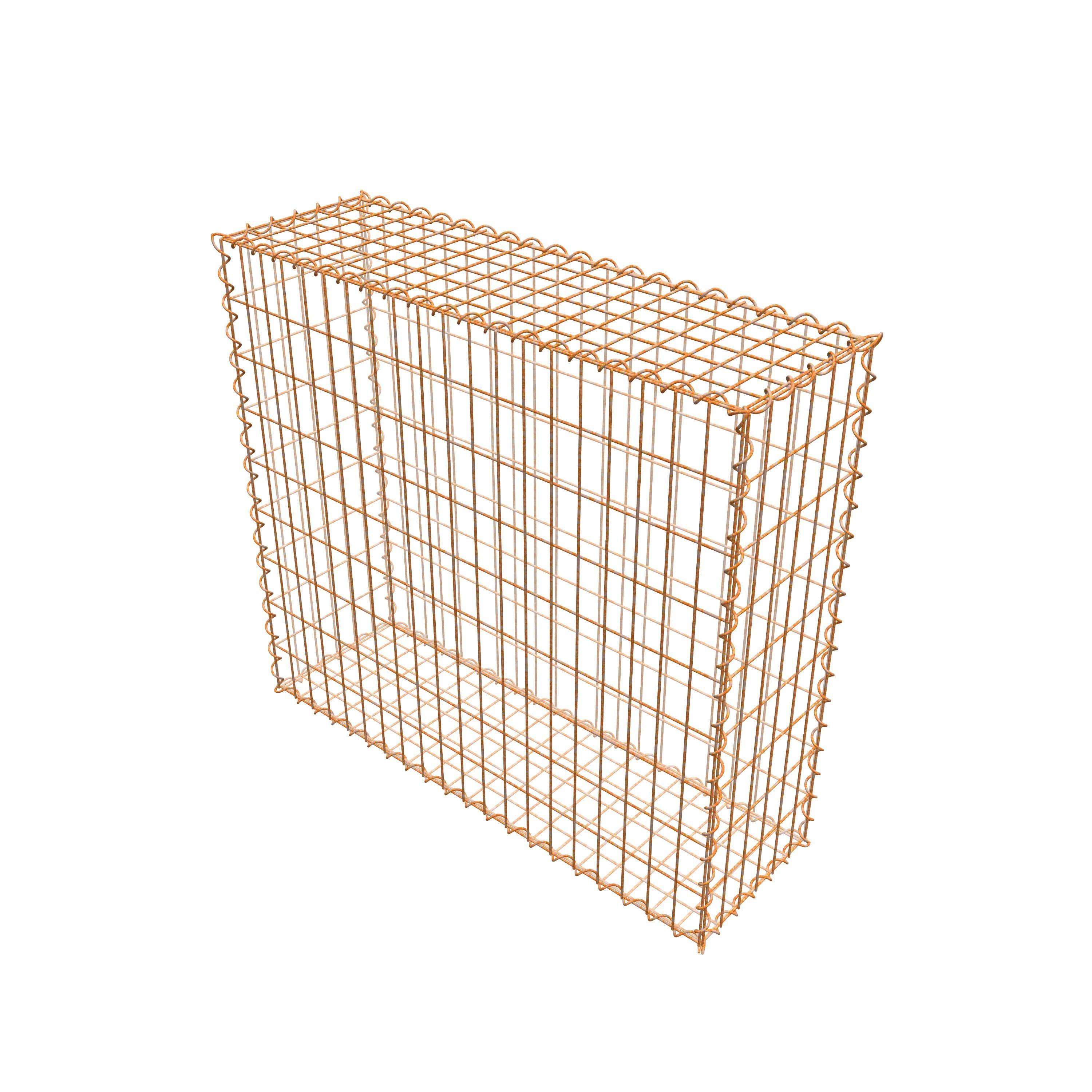 Gabiona Gabionenzaun Rostige Gabione 100 cm günstig online kaufen