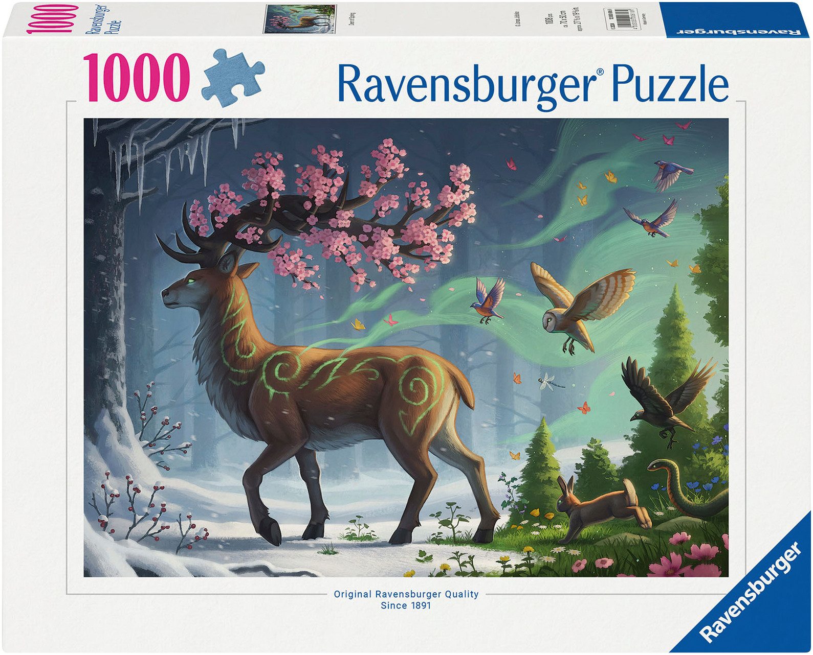 Ravensburger Puzzle Der Hirsch als Frühlingsbote, 1000 Puzzleteile, Made in günstig online kaufen