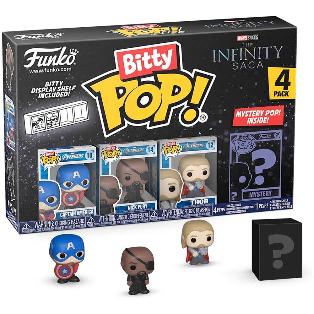 MARVEL Actionfigur Funko Bitty POP! Marvel 4er Pack, 3 cm