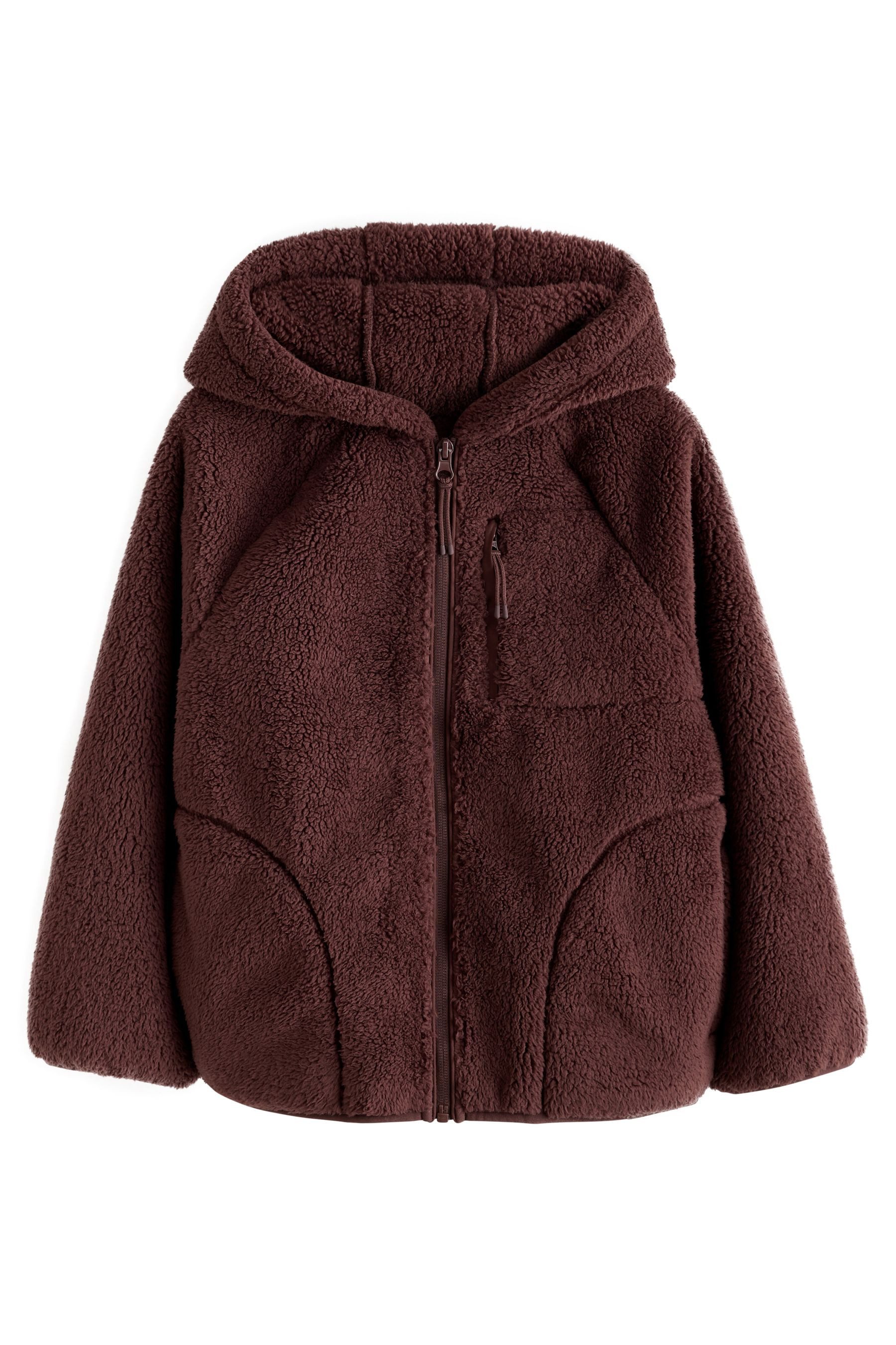 Next Fleecejacke Kapuzenjacke aus Fleece (1-St)