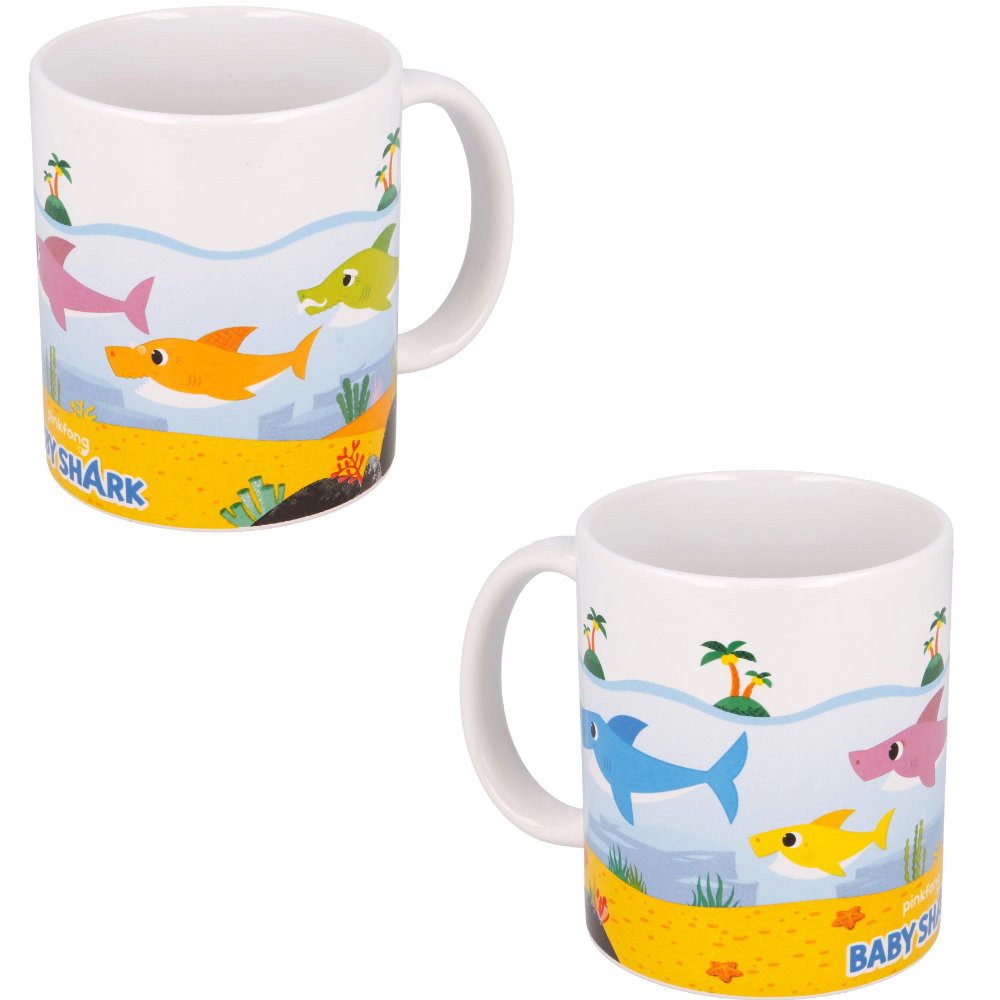 Tasse Baby Shark Haie Teetasse Tasse Kaffeetasse Geschenkidee 325 ml