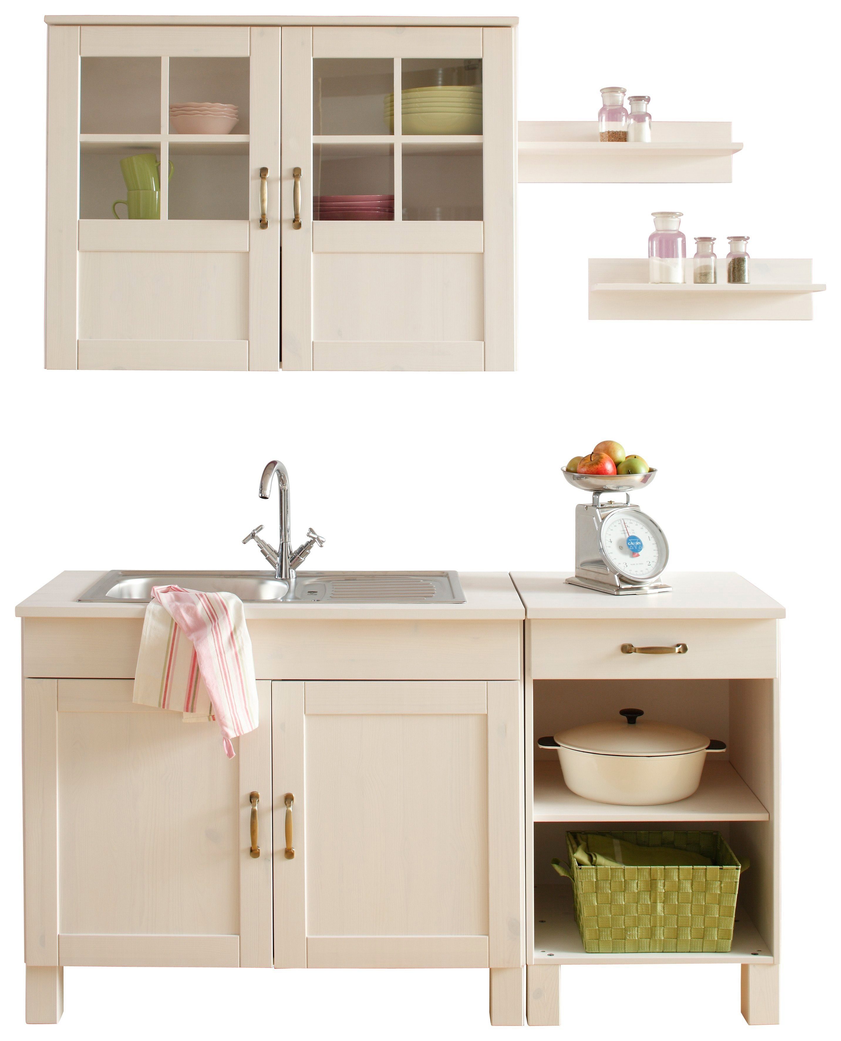 Home affaire Pantryküche Alby, Breite 150 cm, in 2 Tiefen, ohne E-Geräte