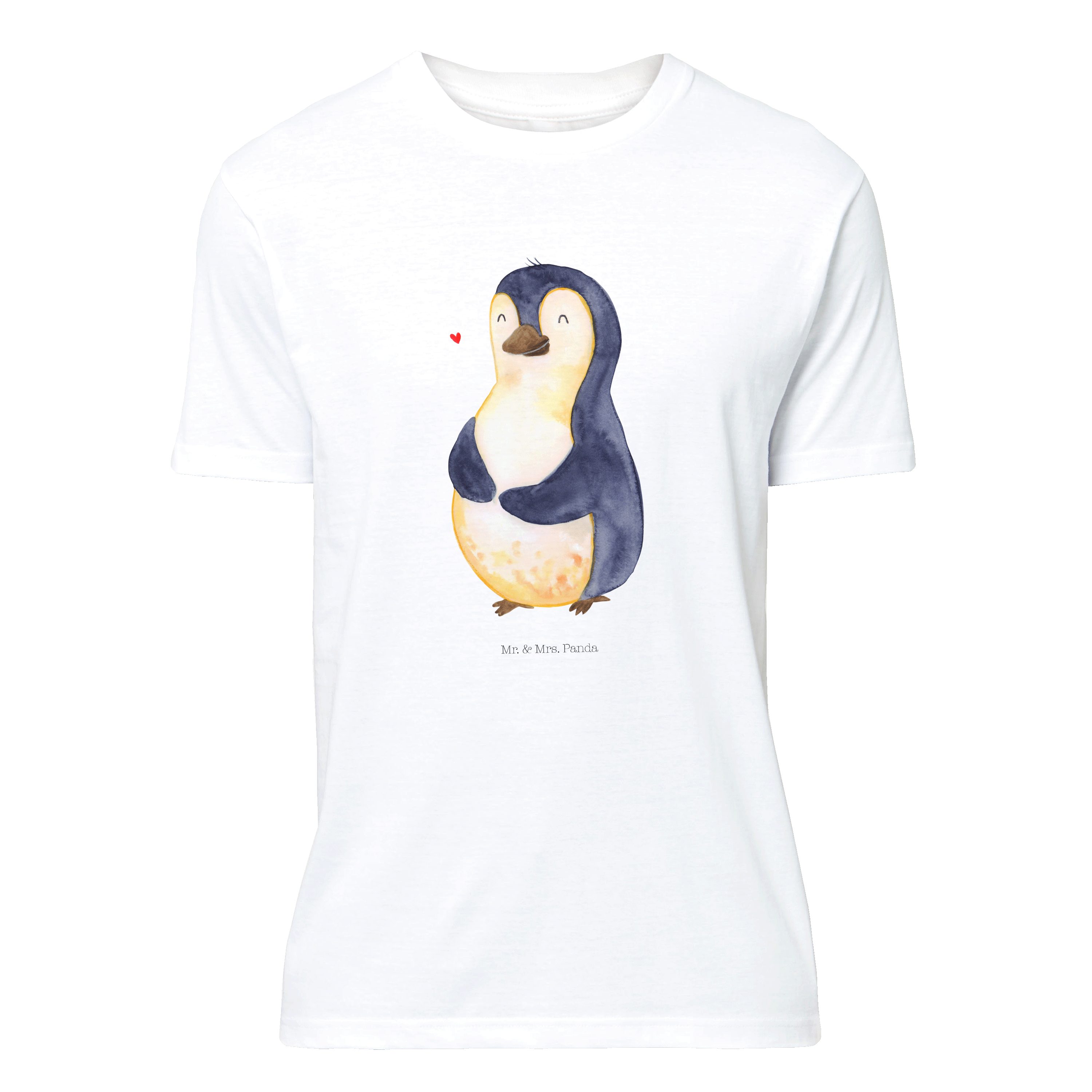 Mr. & Mrs. Panda T-Shirt »Pinguin Diät - Weiß - Pinguine, T-Shirt,  Bierbauch, Abnehmen, glücklich, Shirt, Selbstrespekt, Abspecken« (1-tlg)  online kaufen | OTTO