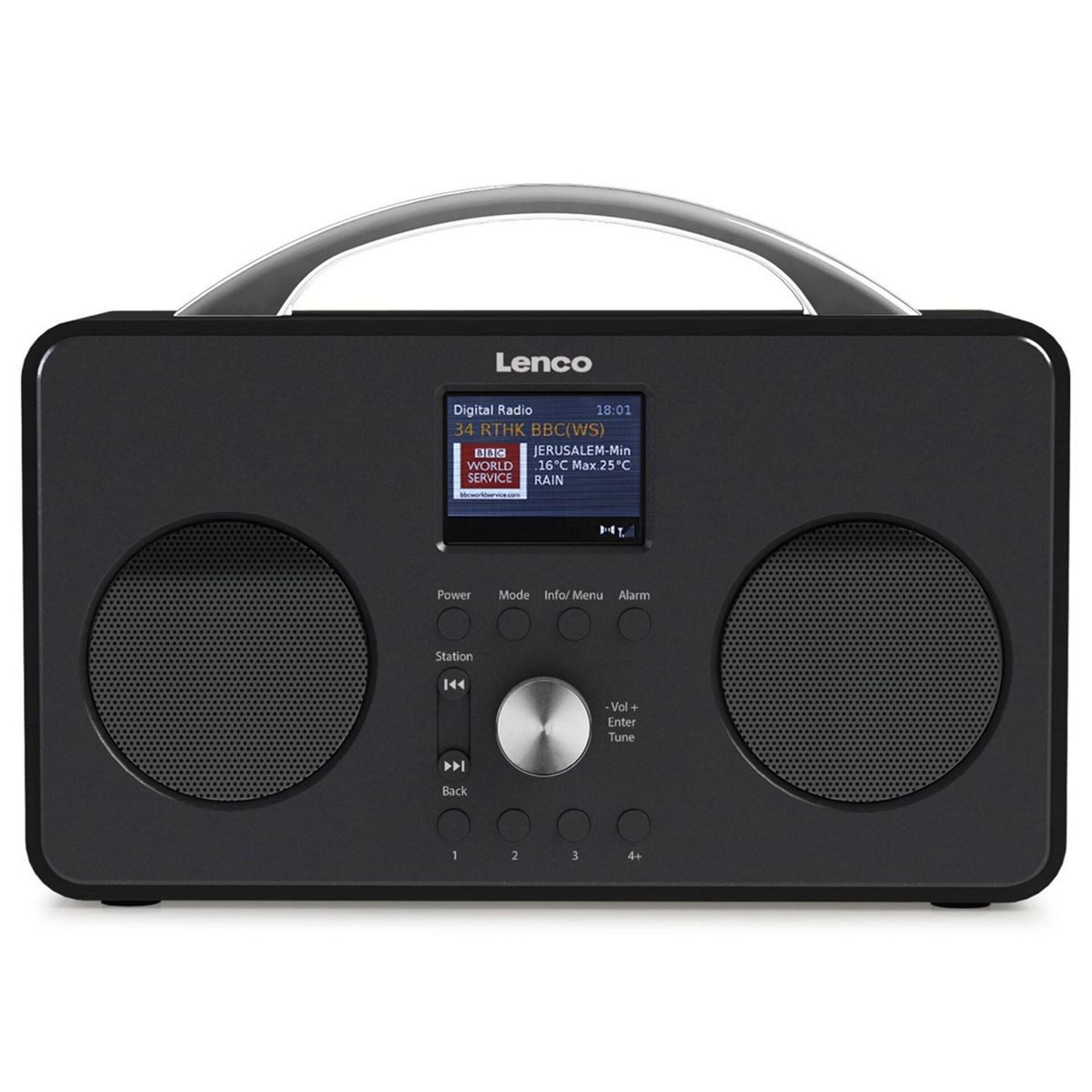 Radio Lenco PIR-645 – Colore Bianco, Design Compatto Per Ricezione FM E Connessioni Digitali