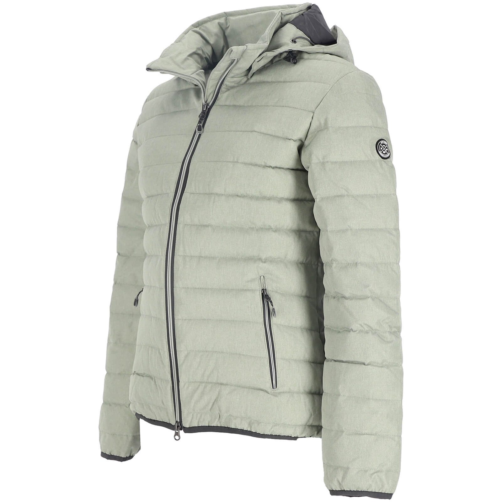 Blue Wave Steppjacke Damen Jacke Nina gesteppt - Leichte Jacke Übergangsjacke Outdoor Melange-Optik, Abnehmbare & verstellbare Kapuze, 2-Wege-Reißverschluss – Bild 5 von 5