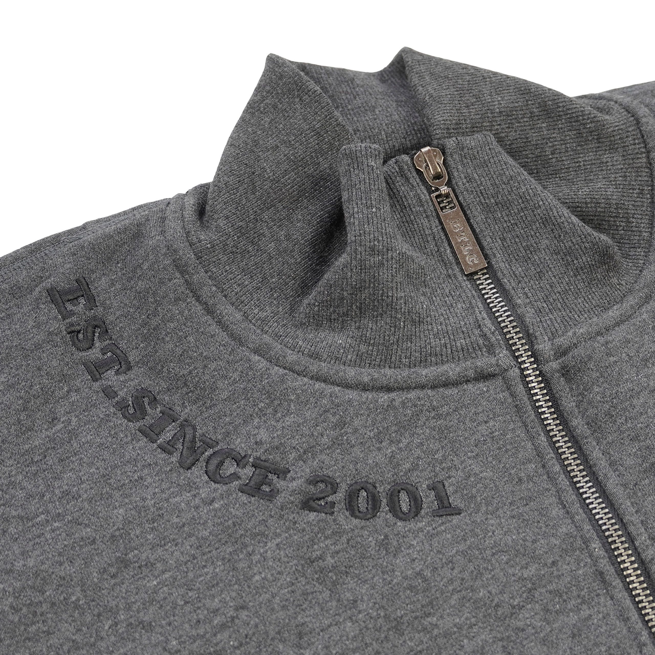 BRACHIAL THE LIFESTYLE COMPANY Trainingsjacke Brachial Zip-Sweater "Gym" dunkelgrau melounge/schwarz