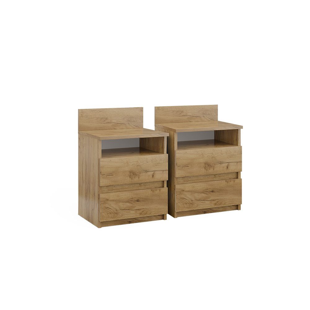 Vicco Nachtschrank Monty, Goldkraft Eiche, 39.6 günstig online kaufen