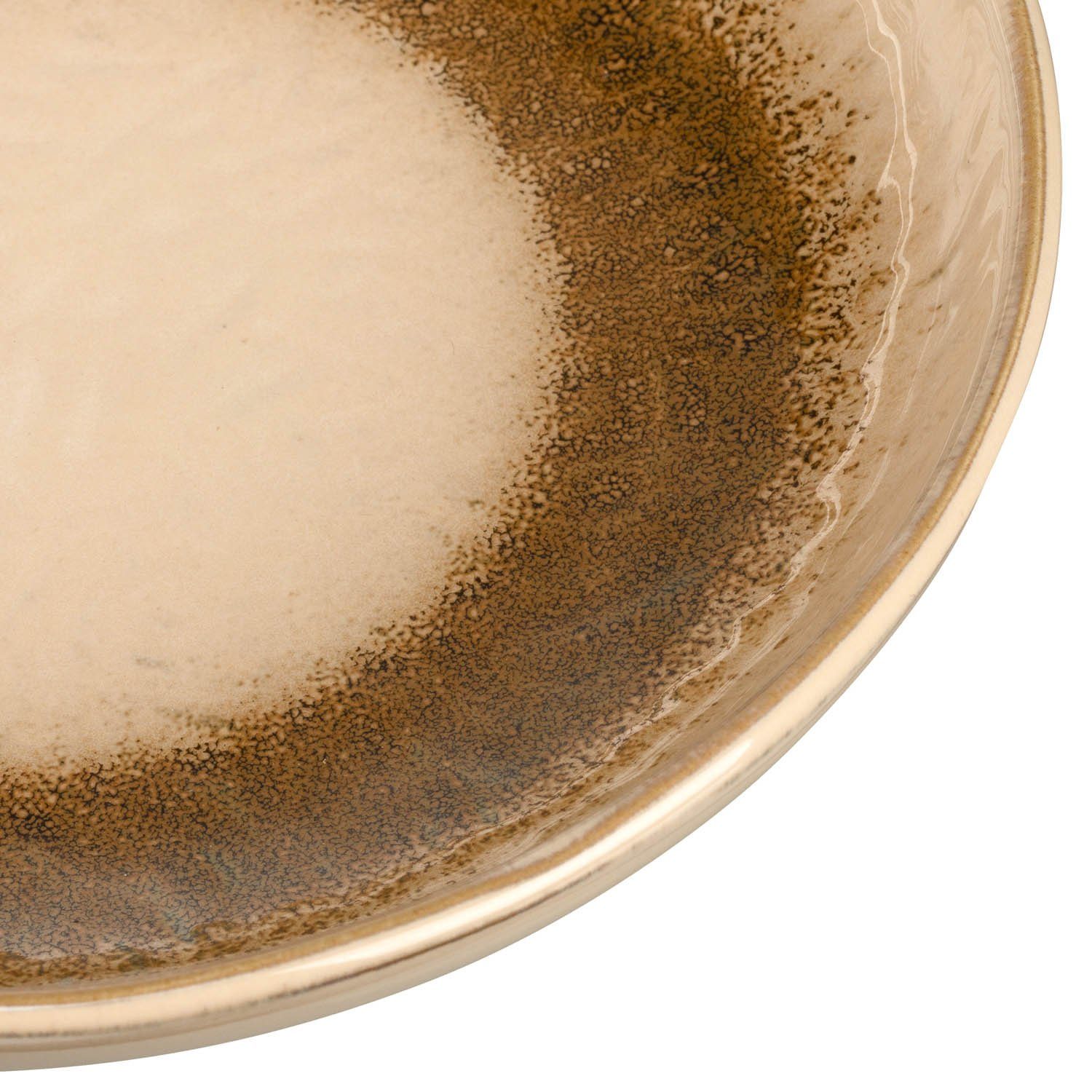 LEONARDO Suppenteller Matera, (6 St), sand Ø 21 Keramik, cm