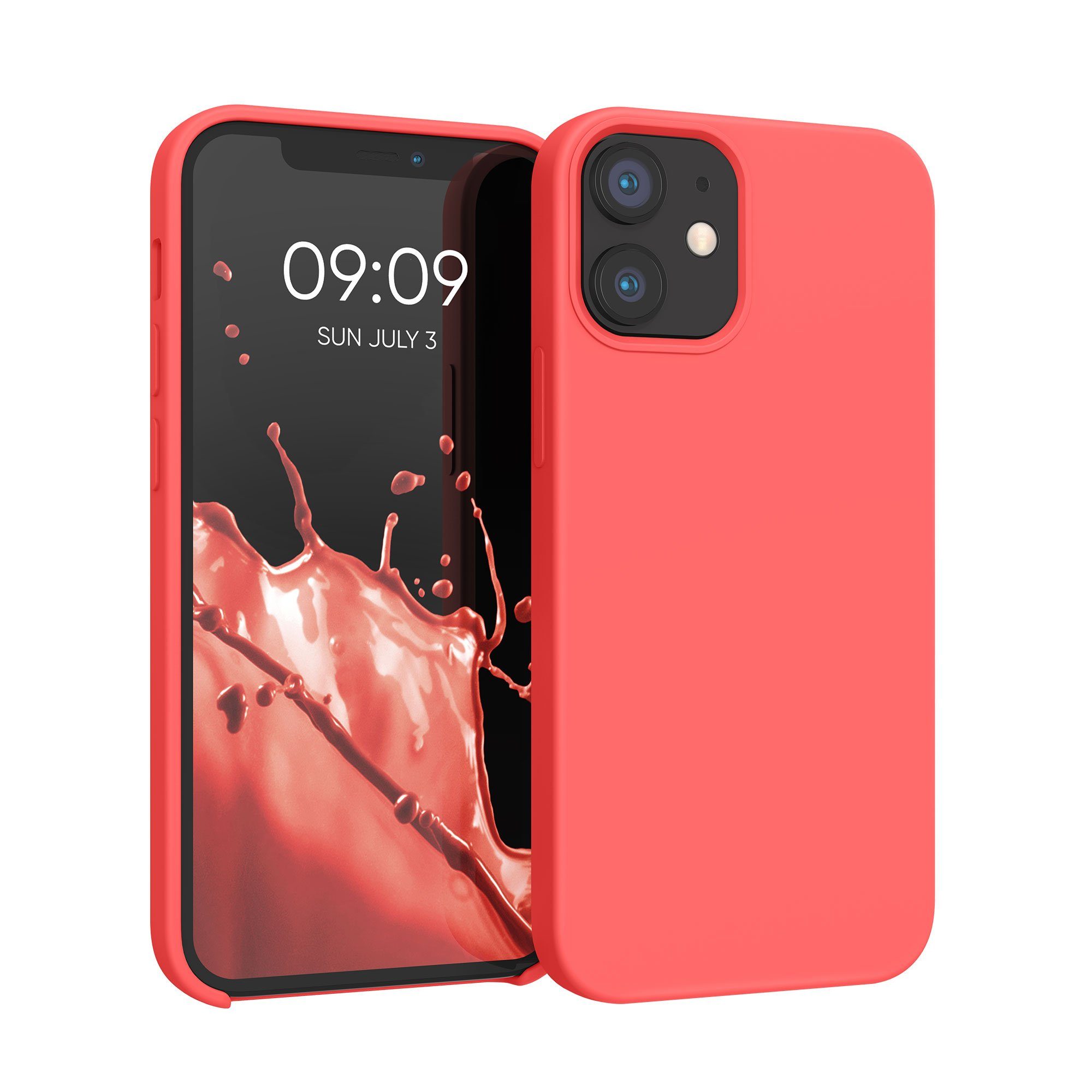 kwmobile Handyhülle Hülle für Apple iPhone 12 mini, Hülle Silikon gummiert - Handyhülle - Handy Case Cover