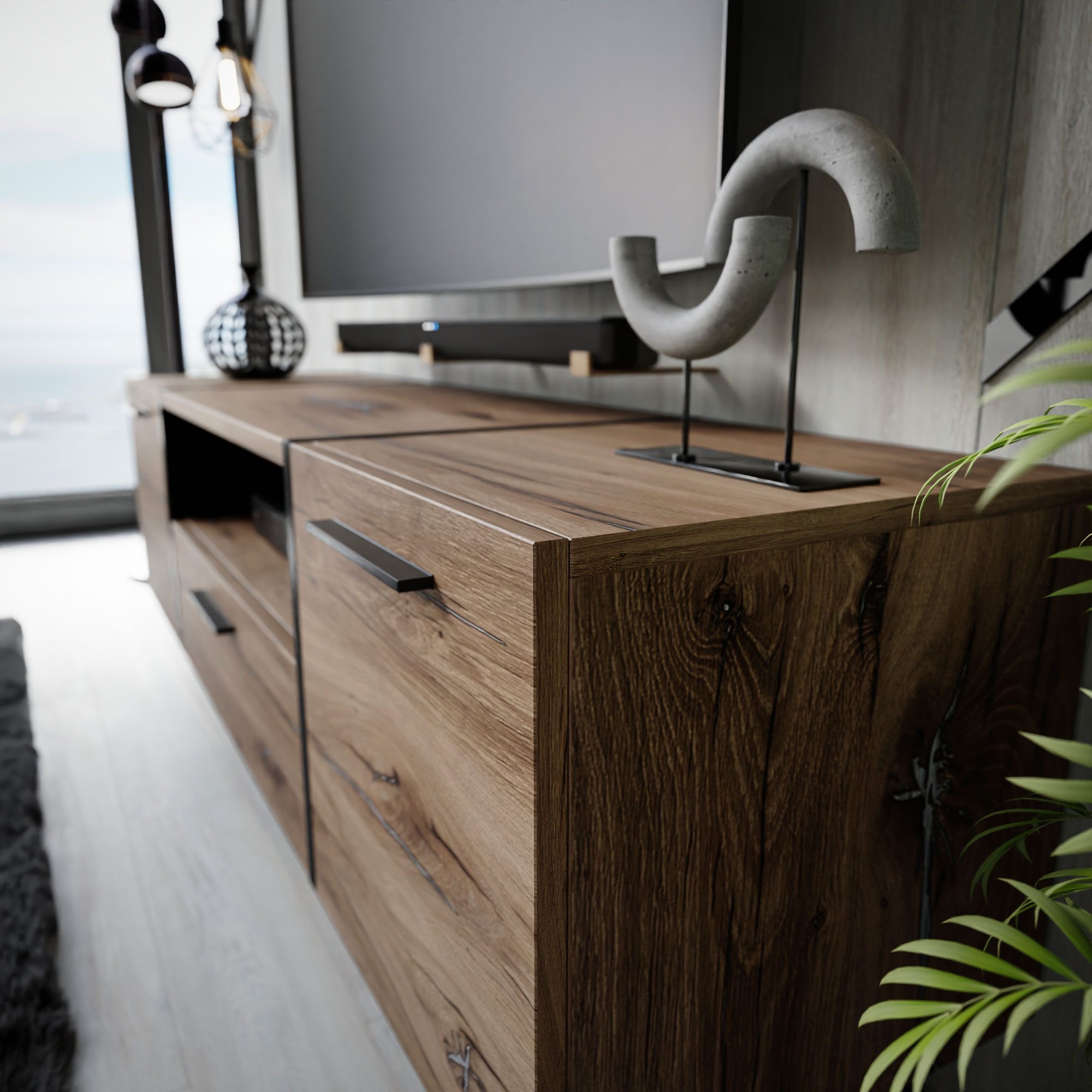Lookway TV-Schrank ONYX LOFT auf Sockel