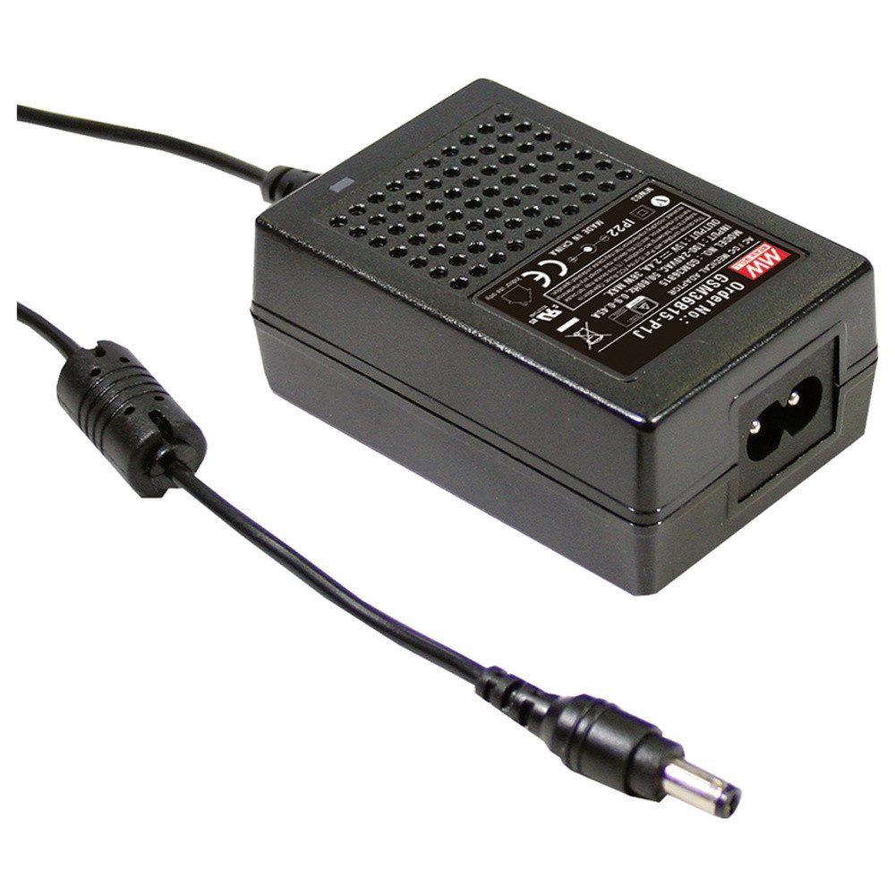 MeanWell MEAN WELL GSM36B12-P1J Tischnetzteil, Festspannung 12 V 3 A 36 W Tischnetzteil