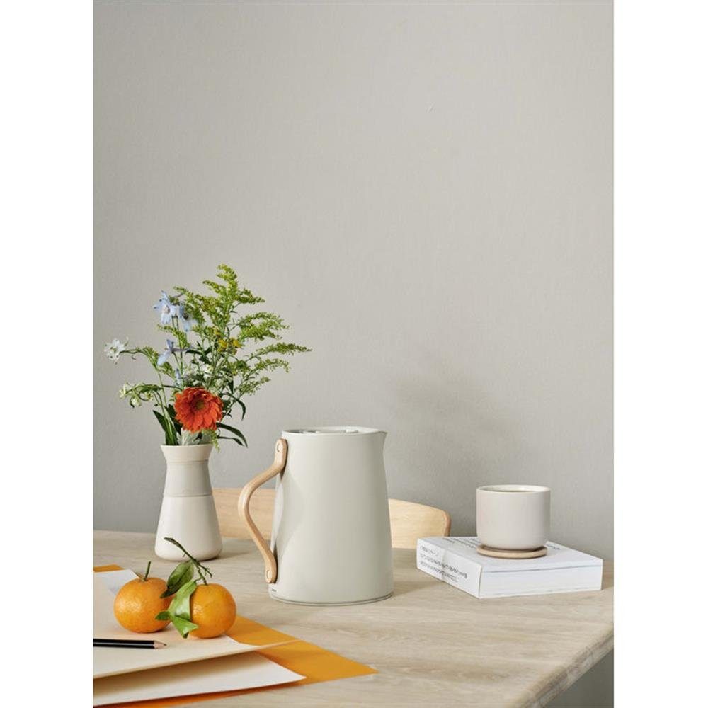 / l, Isolierkanne Emma, Sand Stelton Beige, 1 Buchenholzgriff mit