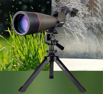 SVBONY SV13 Spektiv 20-60x80, Tischstativ, Smartphone Adapter, HD Wasserdicht Spektiv (Porro Prisma Abgewinkelt Spektiv Spotting Scope für Vogelbeobachtung)