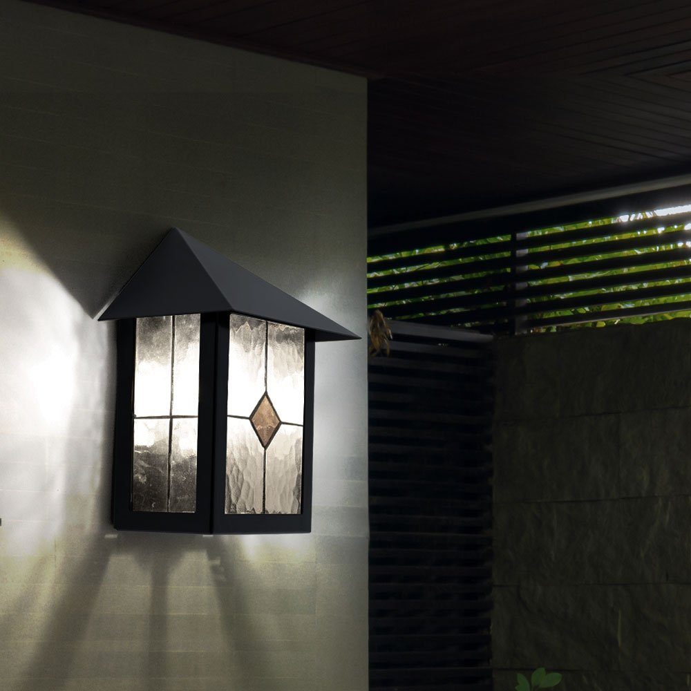 etc-shop Außen-Wandleuchte, Leuchtmittel inklusive, Warmweiß, Außenleuchte Wandleuchte Wandlampe Gartenleuchte Außenlampe-