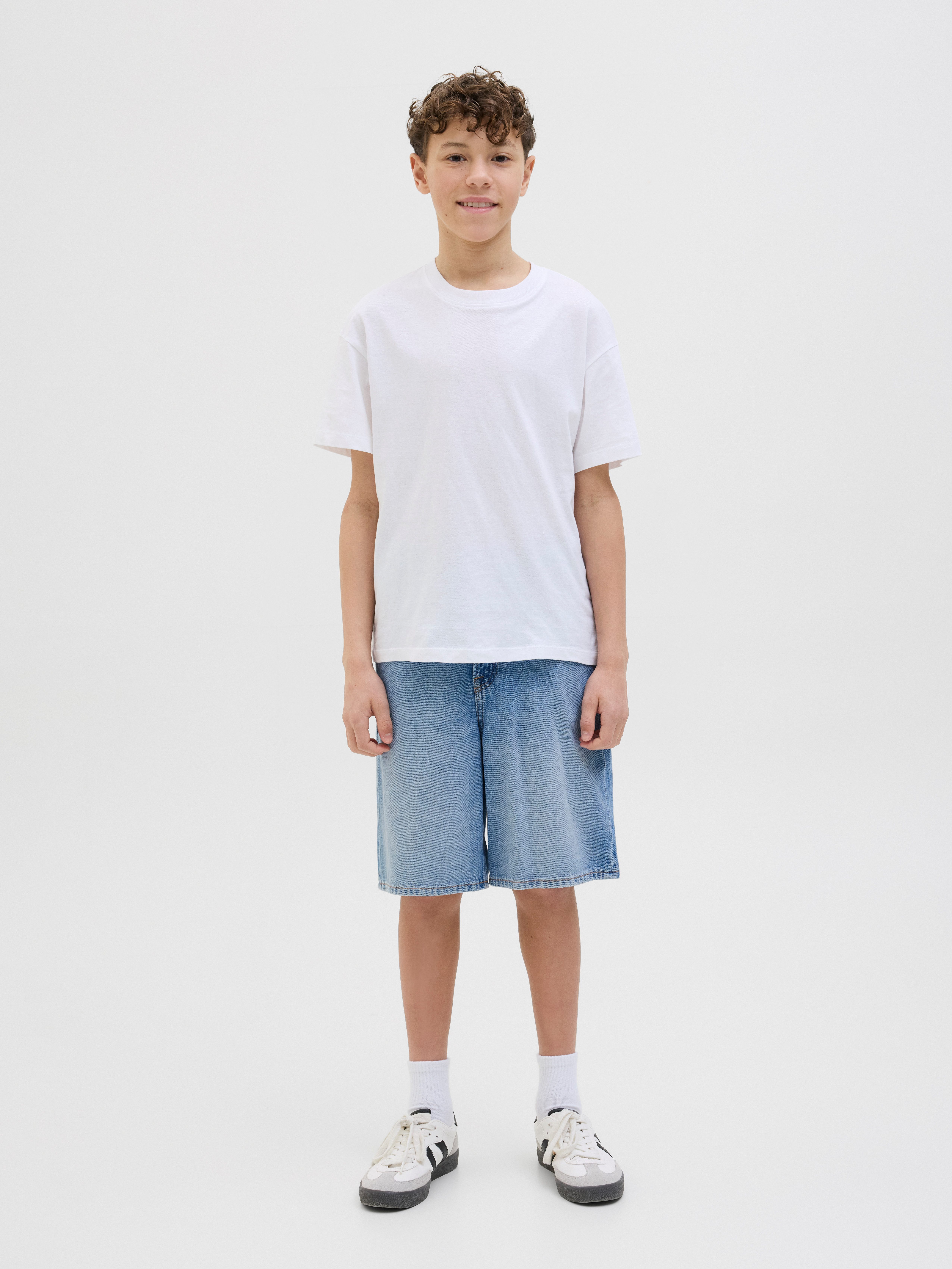 Jack & Jones Junior Shorts JJITONY locker und pflegeleicht für Alltag unifarben, modisch, relaxed fit, Web – Bild 4 von 5