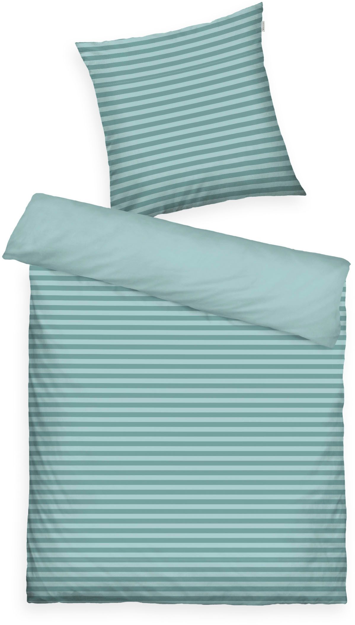 TOM TAILOR HOME Bettwäsche MEDIUM STRIPES in Gr. 135x200cm, 155x220cm oder 200x220cm, Renforcé, 2 teilig, new bedroom, mit farbigem Markenreißverschluss