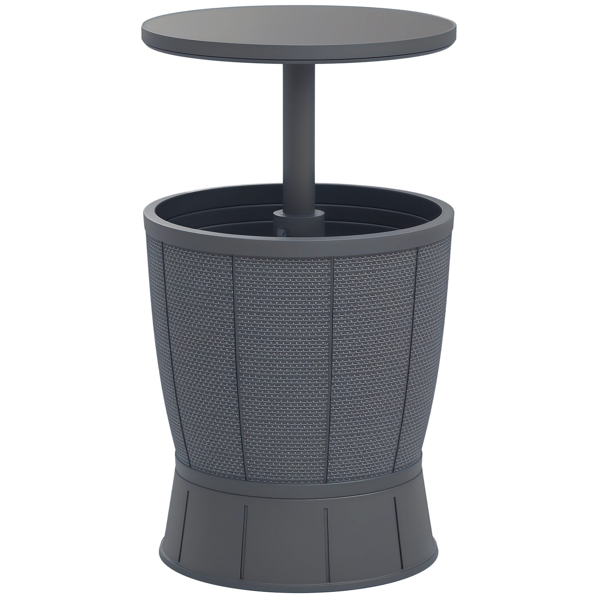 Outsunny Gartentisch mit 41 L Stauraum, höhenverstellbarer Tischplatte (run günstig online kaufen