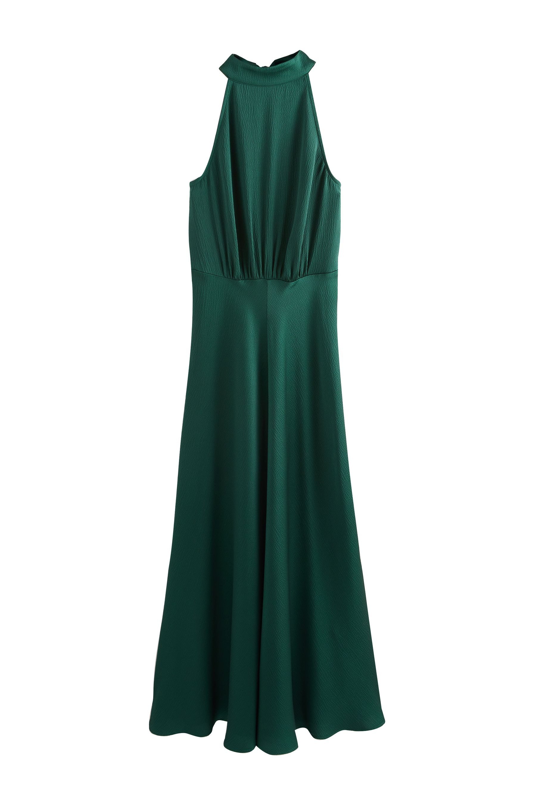 Next Midikleid Neckholder-Midikleid aus strukturiertem Satin günstig online kaufen