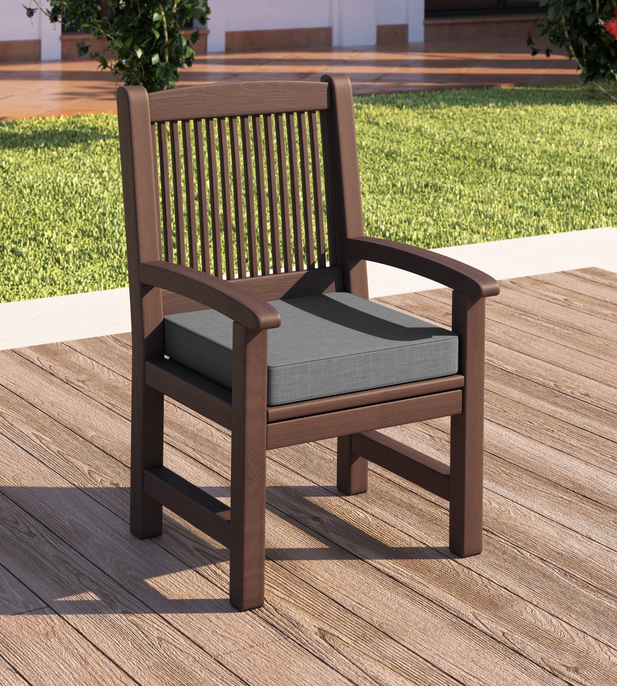 sunnypillow Bankauflage Bankauflage Auflage für Gartenbank 100 - 200 cm, Bankkissen mit abnehmbarem Bezug 40 x 40 x 5cm