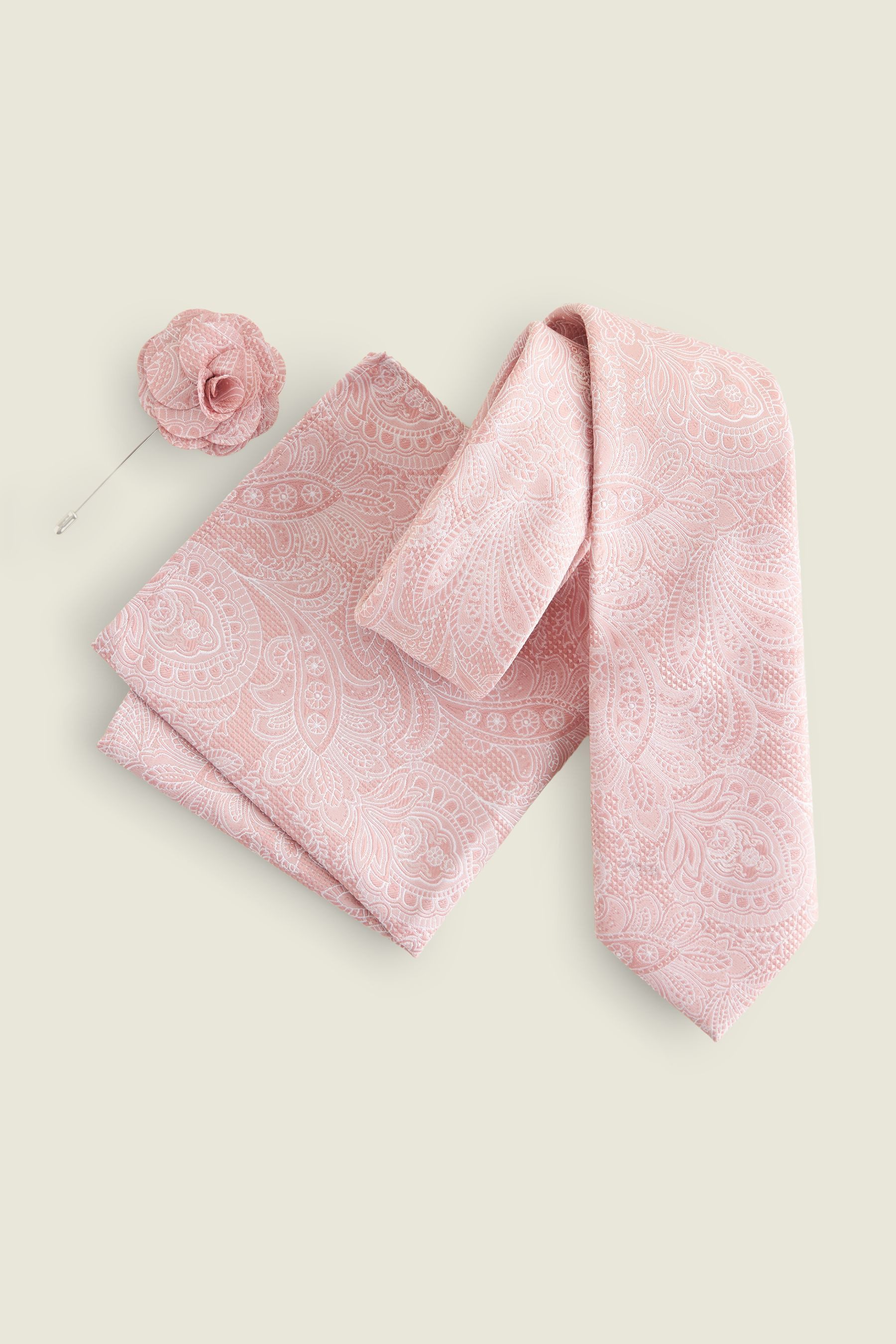 Next Krawatte Paisley-Krawatte, Einstecktuch und Pin günstig online kaufen