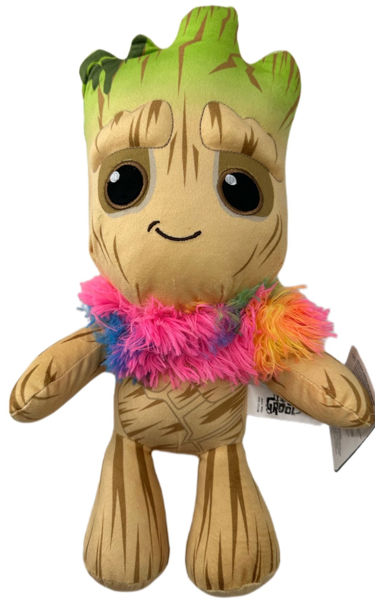 MARVEL Kuscheltier Groot Kuscheltier I Am Groot ich Bin Groot Plüschtier 35cm mit Schal (Set, 1-St., Geschenk-Set), Weiches Plüschtier Geschenke für Kinder Mädchen und Jungen Weihnachten
