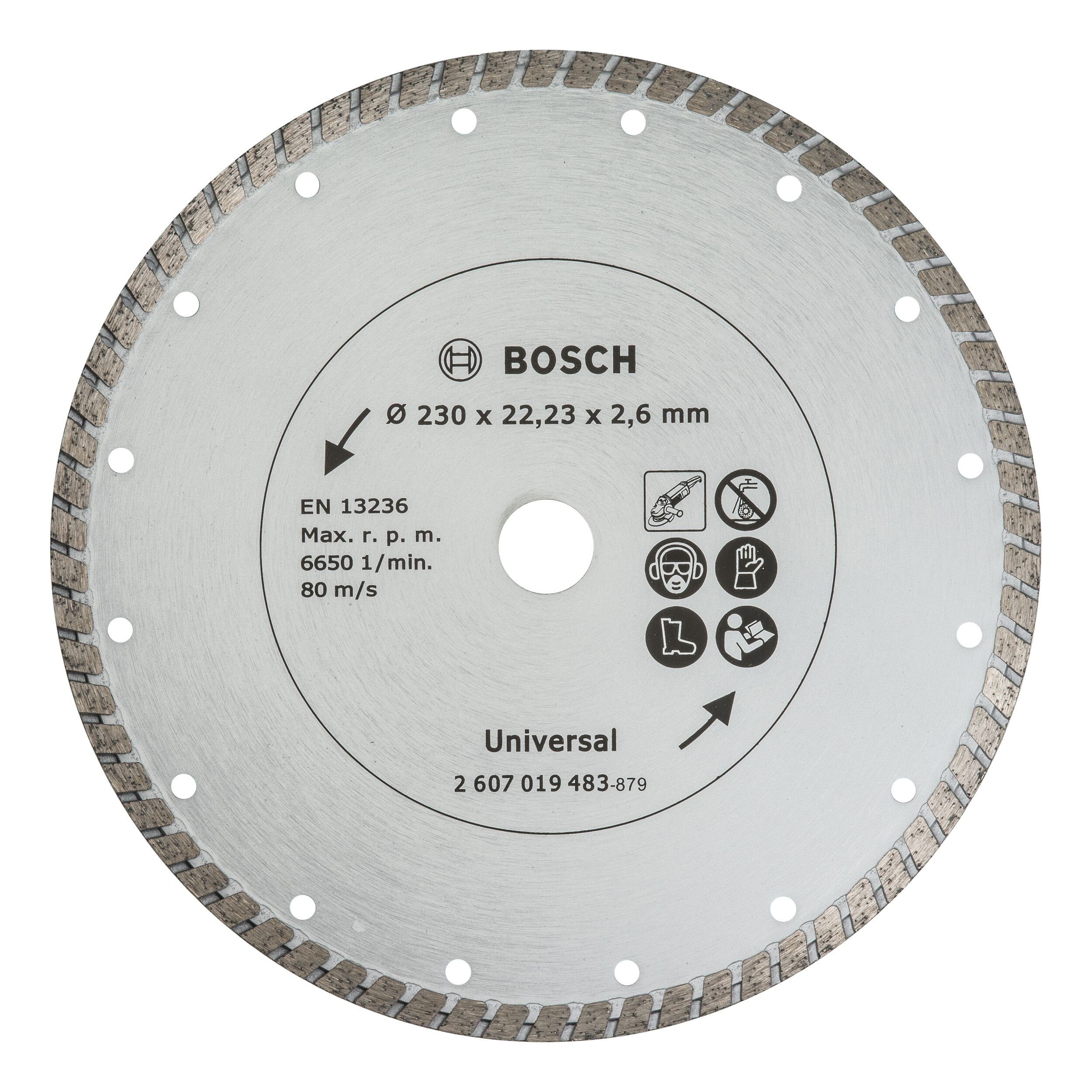Bosch Accessories BOSCH Trennscheibe, Turbo Diamanttrennscheibe - 230 mm