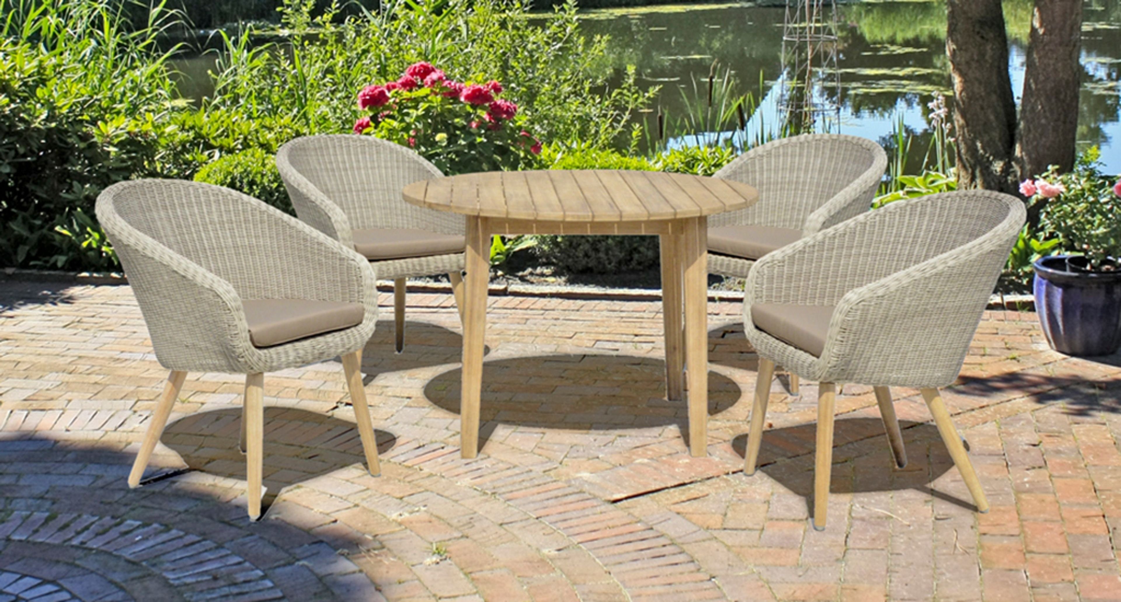 Gravidus GartenloungeSet 5tlg. Tischgruppe Gartentisch Sitzgruppe