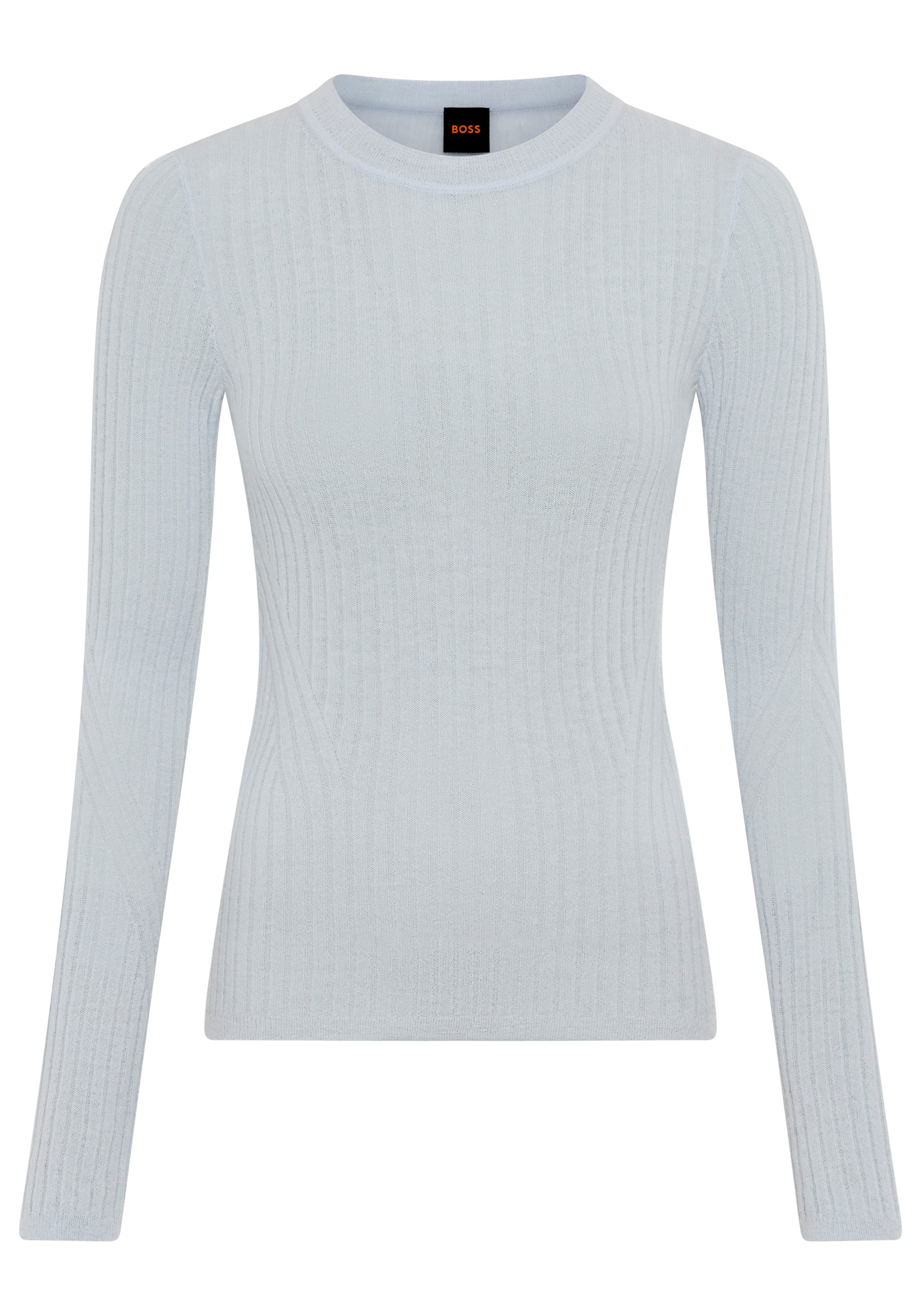 BOSS ORANGE Rundhalspullover Fennoni Premium Damenmode Schurwoll-Mix, slim fit