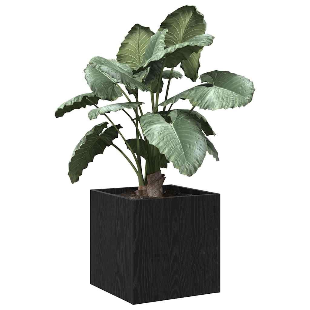 vidaXL Übertopf, Blumentopfschachtel Schwarz Eichen-Optik 40 x 38,5 x 40 cm