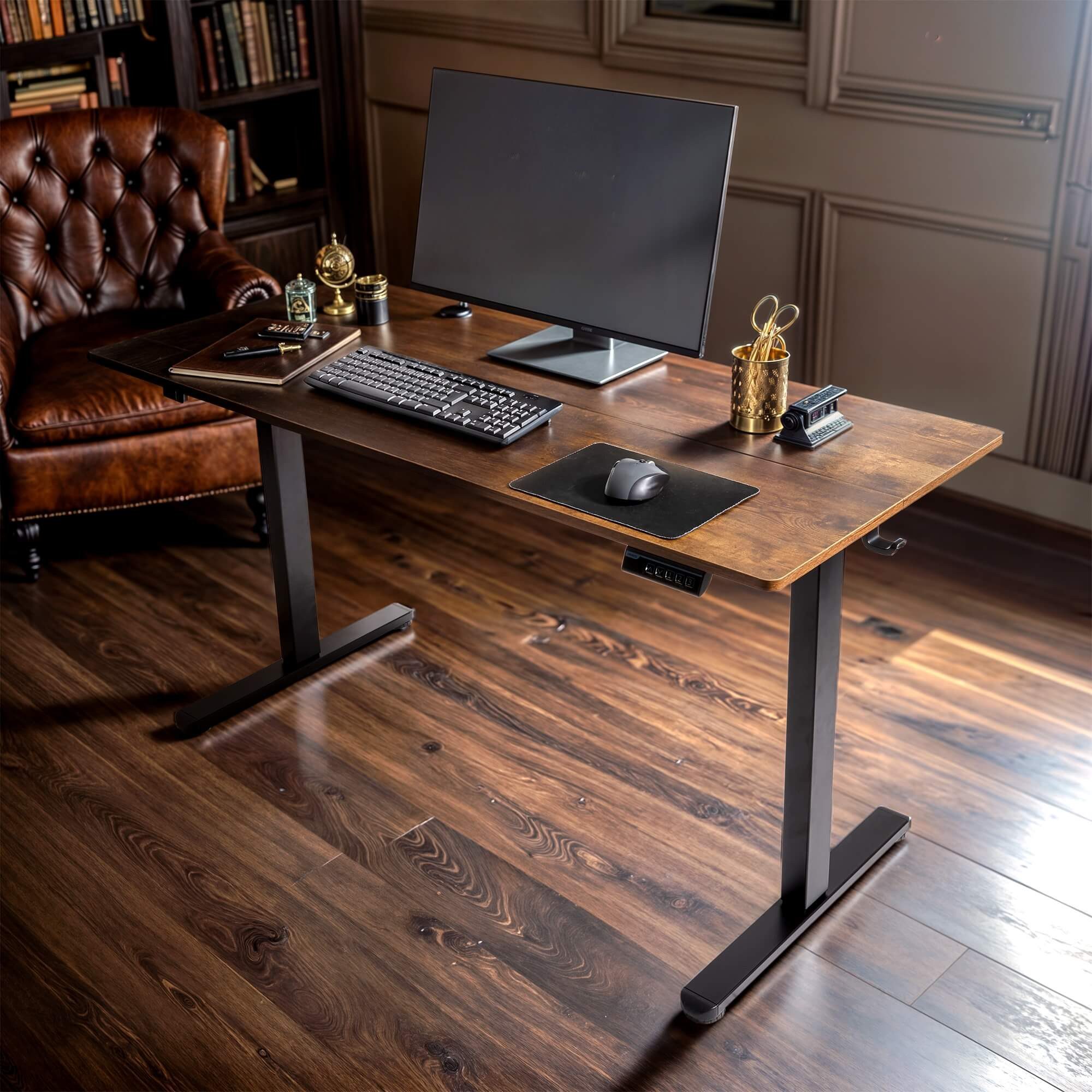 Arebos Schreibtisch Computer-Bürotisch 140 x 60 cm, elektrisch Memory-Funkt günstig online kaufen